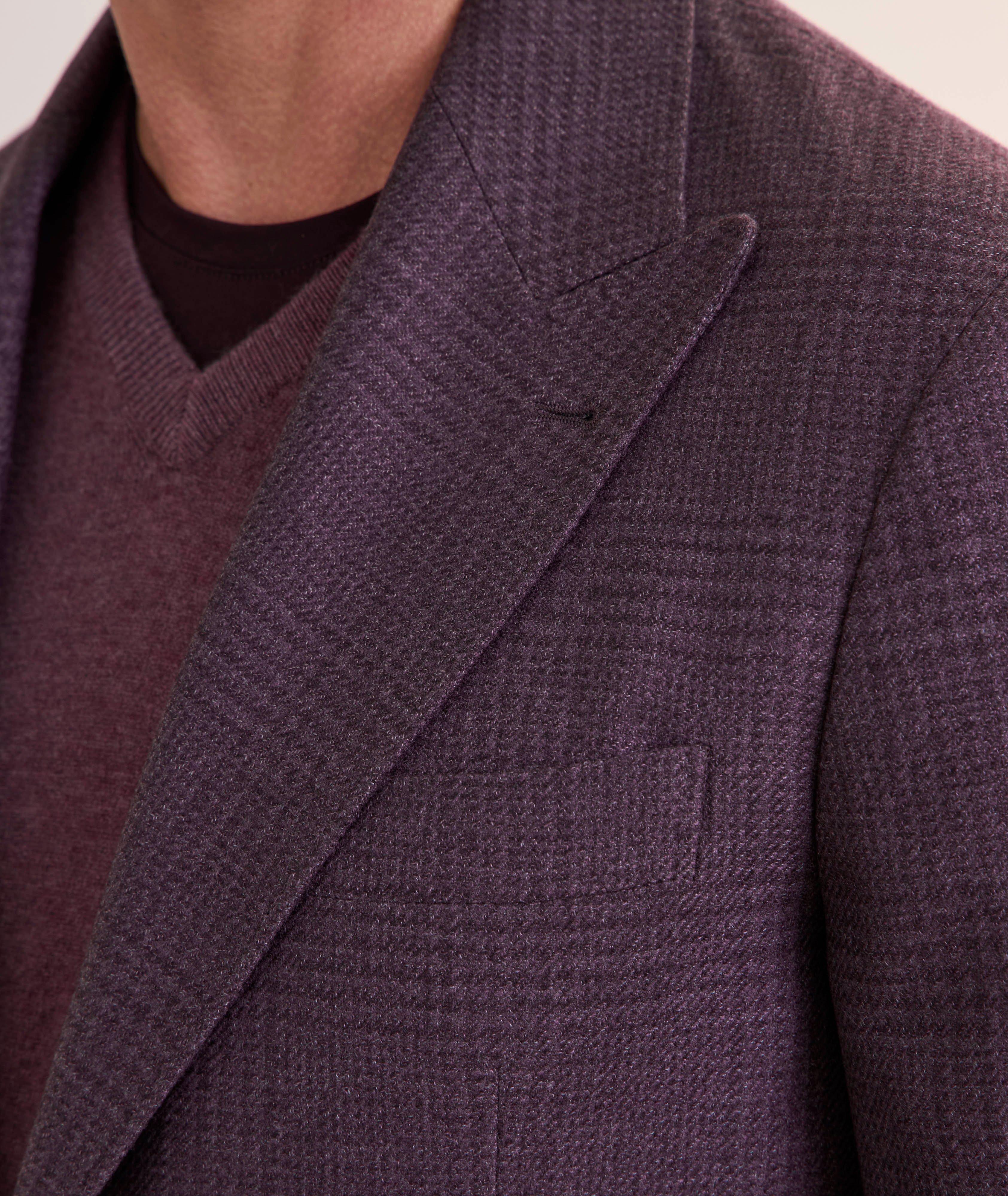 Plaid Peak Lapel Sport Jacket image 3