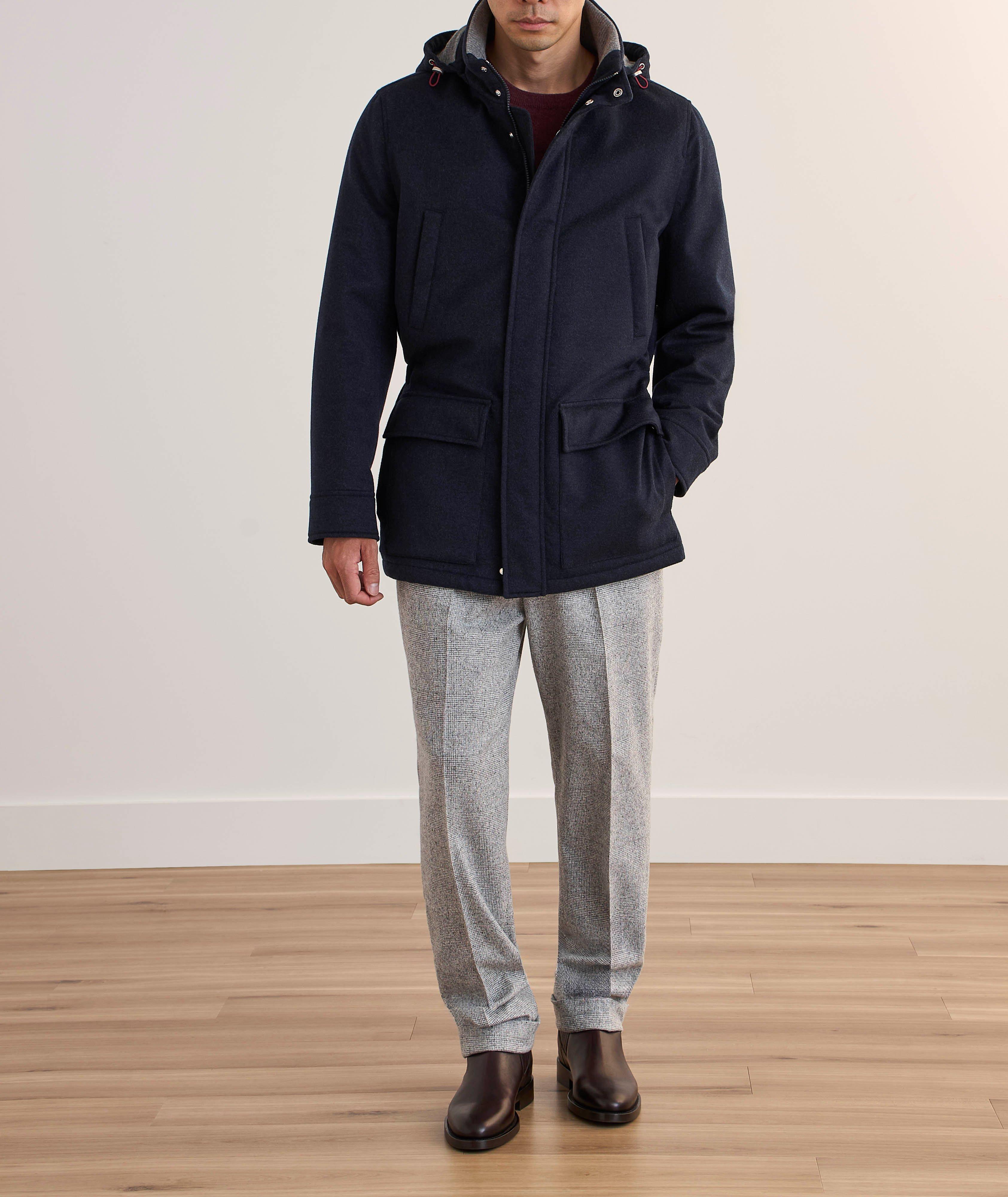 Manteau en cachemire à capuchon image 6