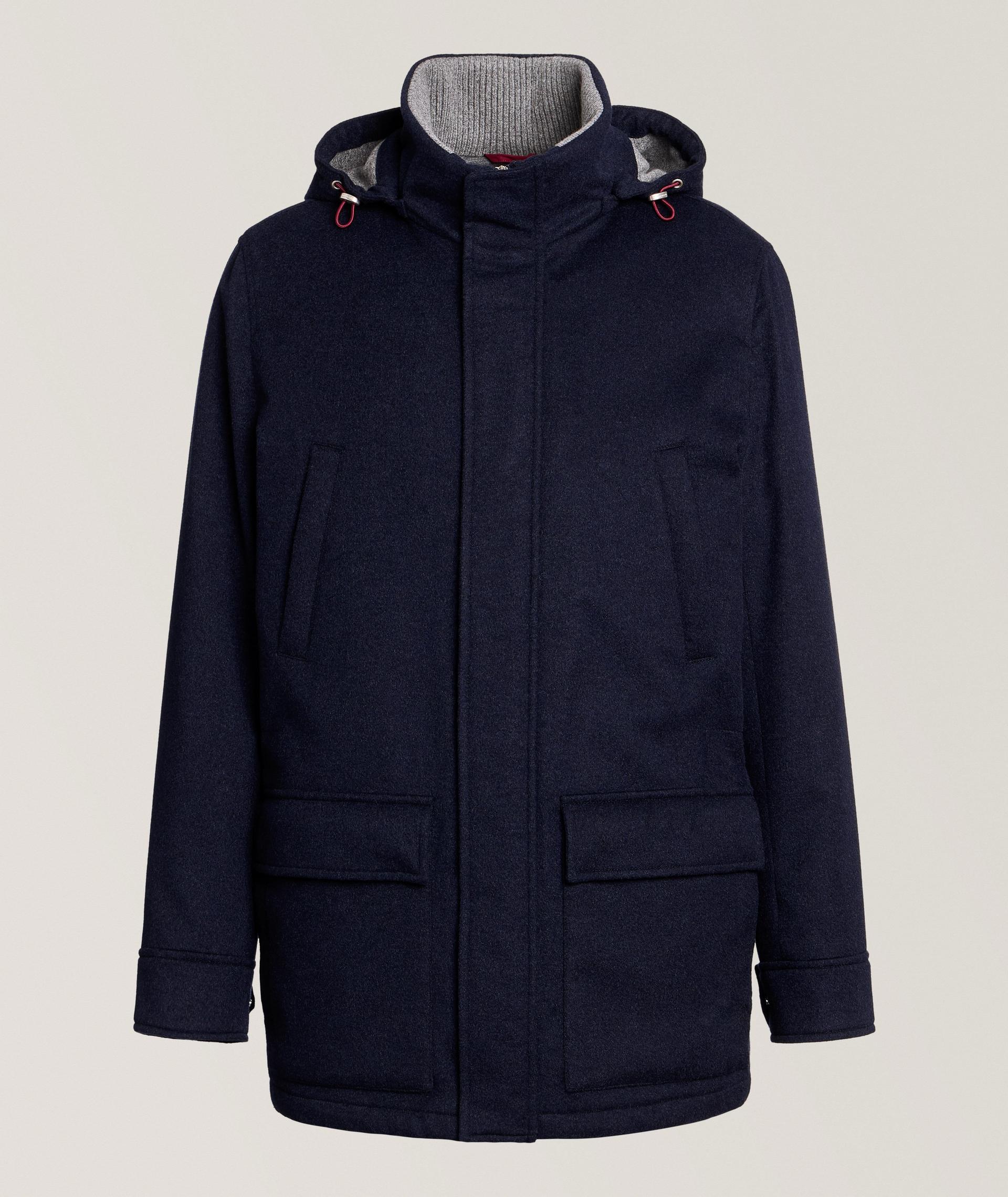 Manteau en cachemire à capuchon image 0