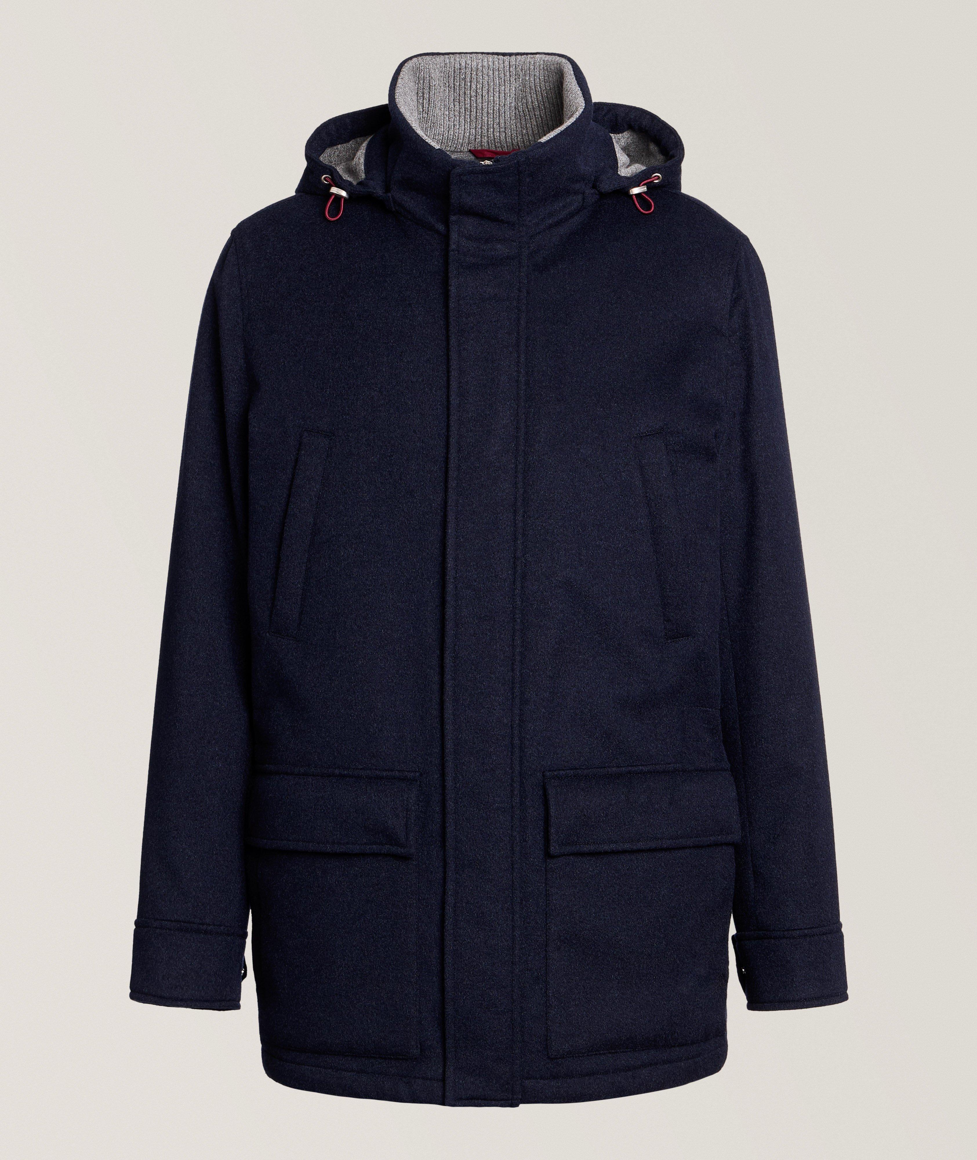 Manteau en cachemire à capuchon image 0