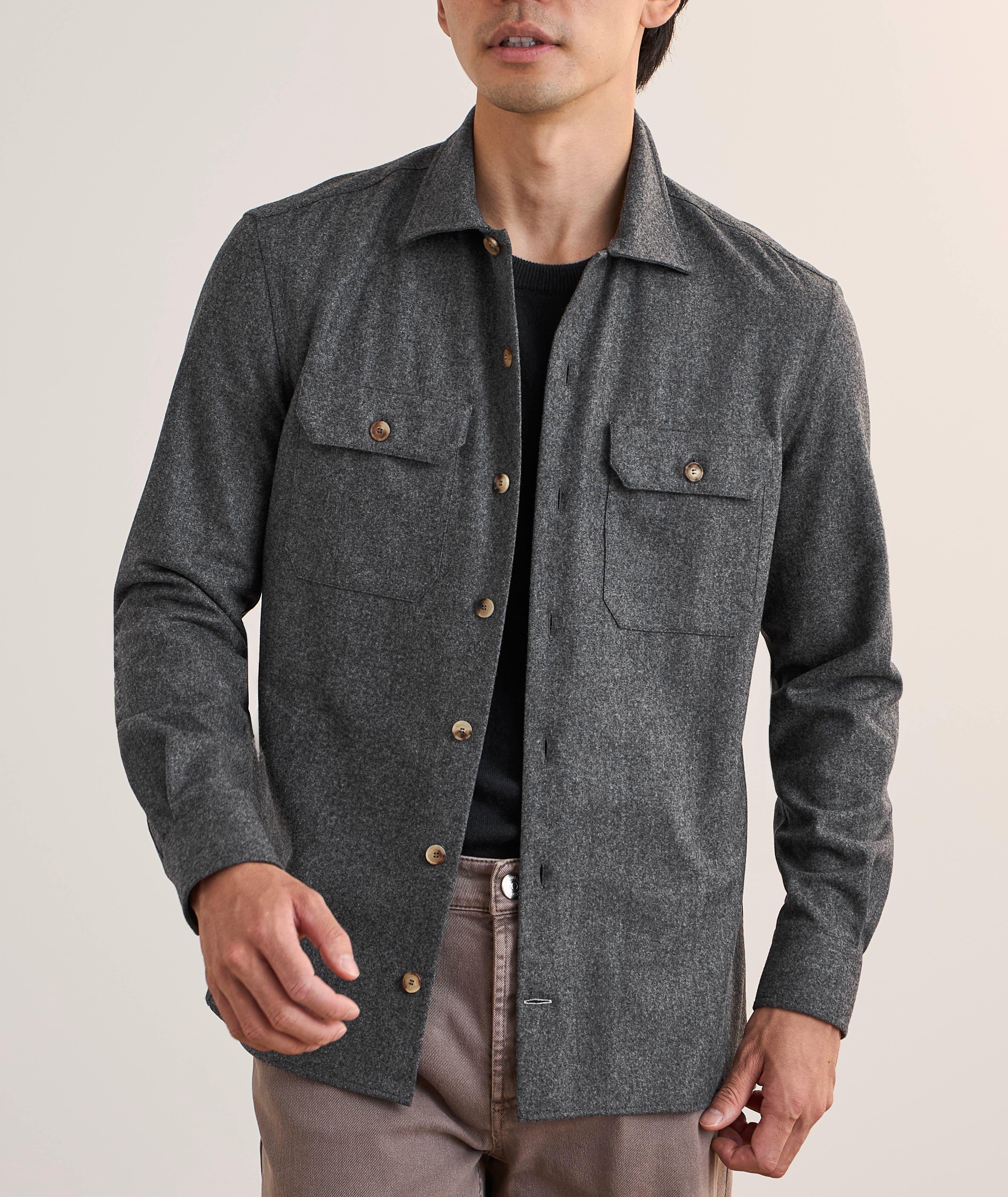 Virgin Wool-Cotton Overshirt image 1