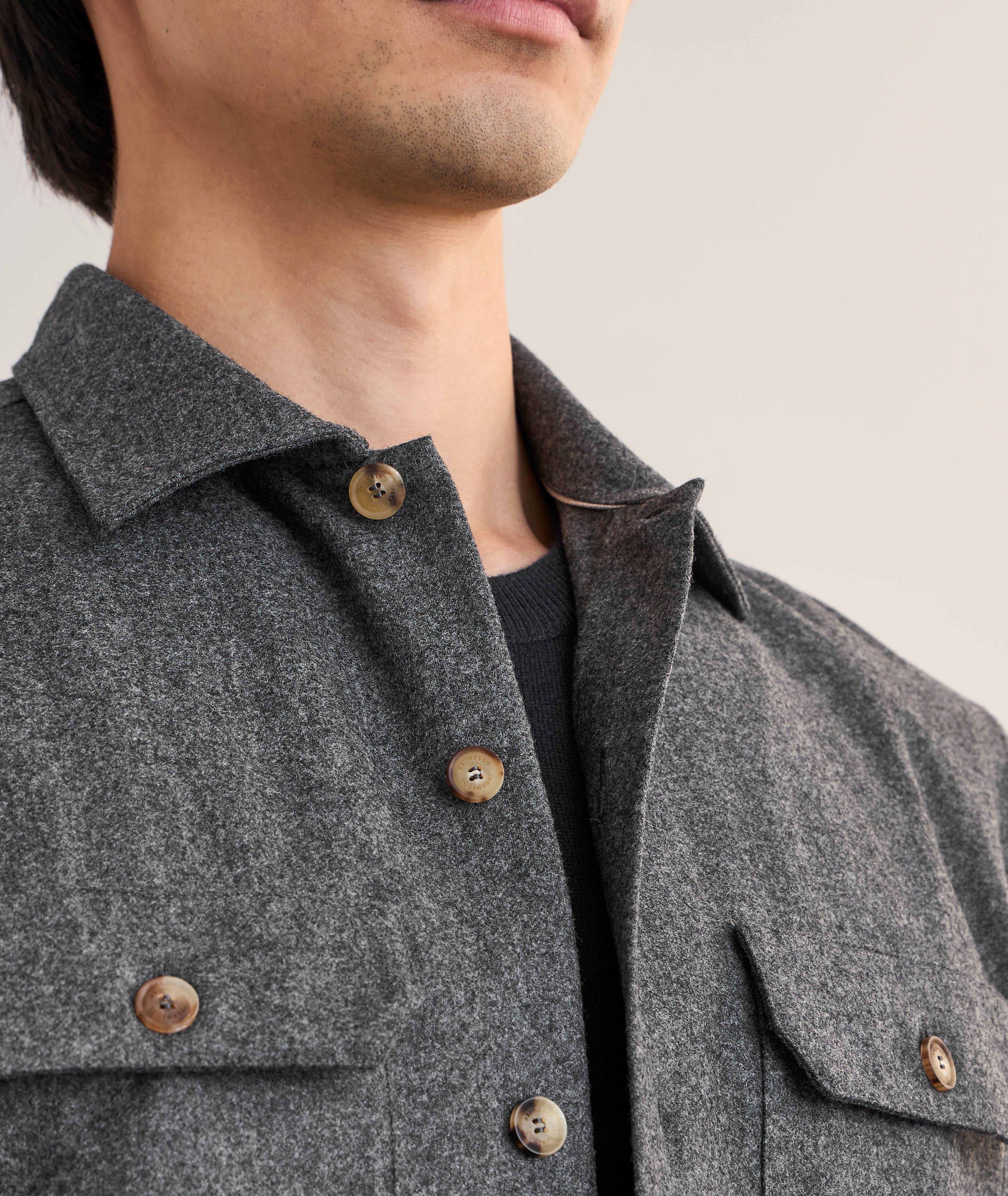 Virgin Wool-Cotton Overshirt image 3