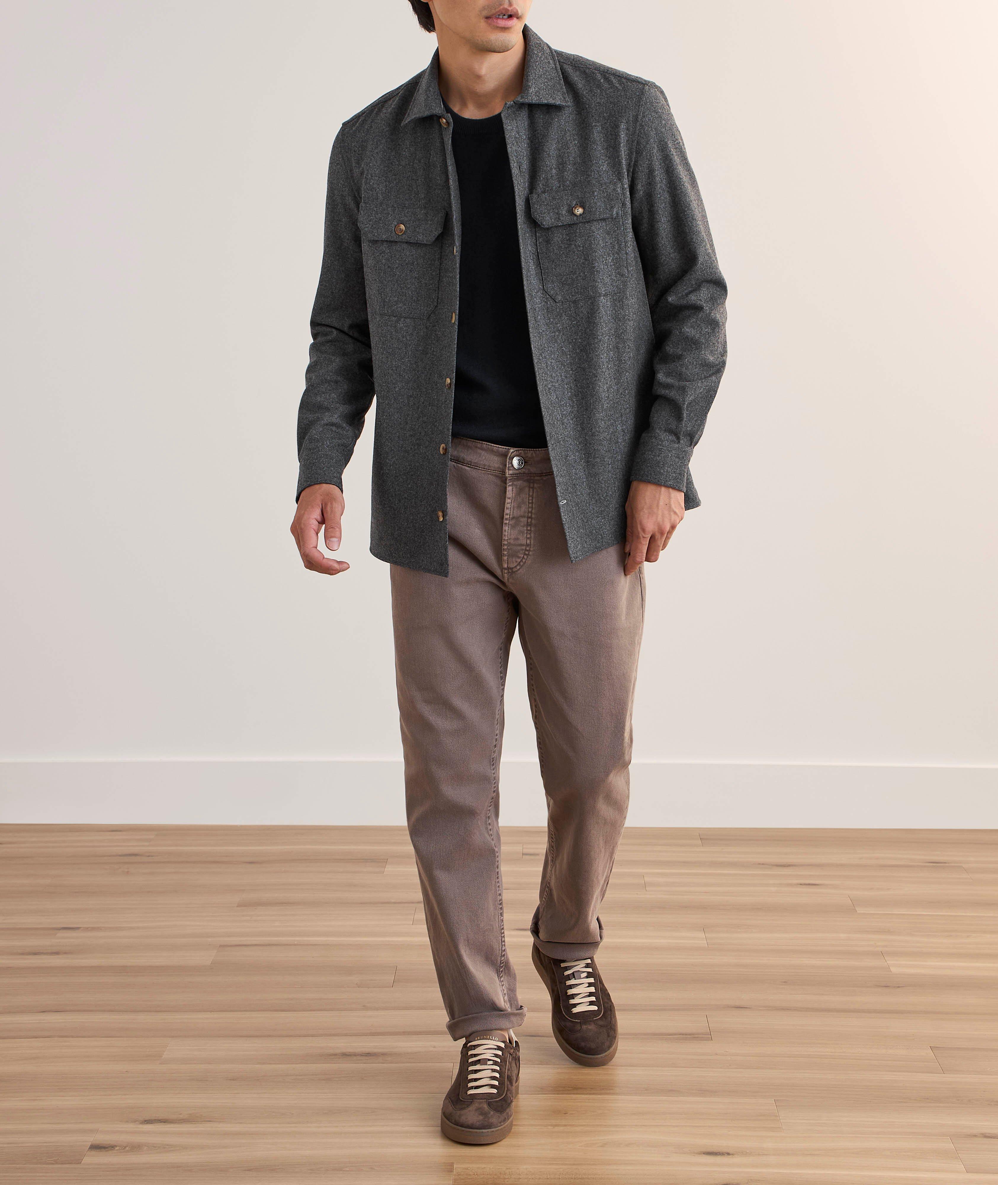 Virgin Wool-Cotton Overshirt image 4