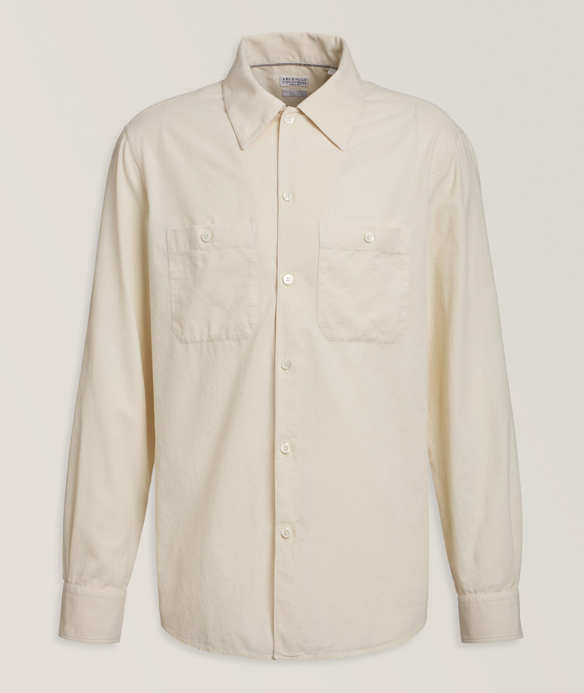 Chemise en coton à fines rayures image 0