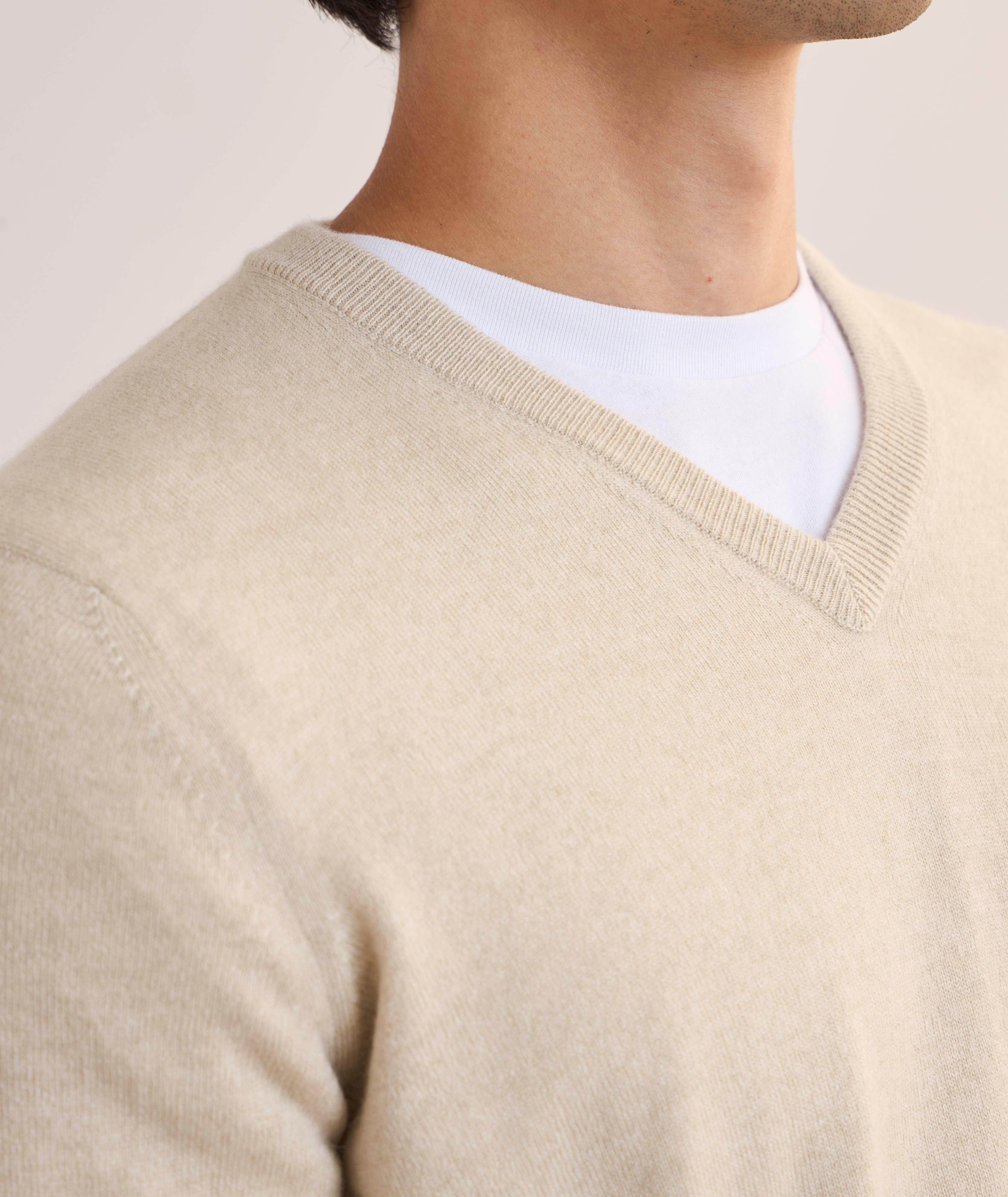 Cashmere V-Neck Sweater image 3