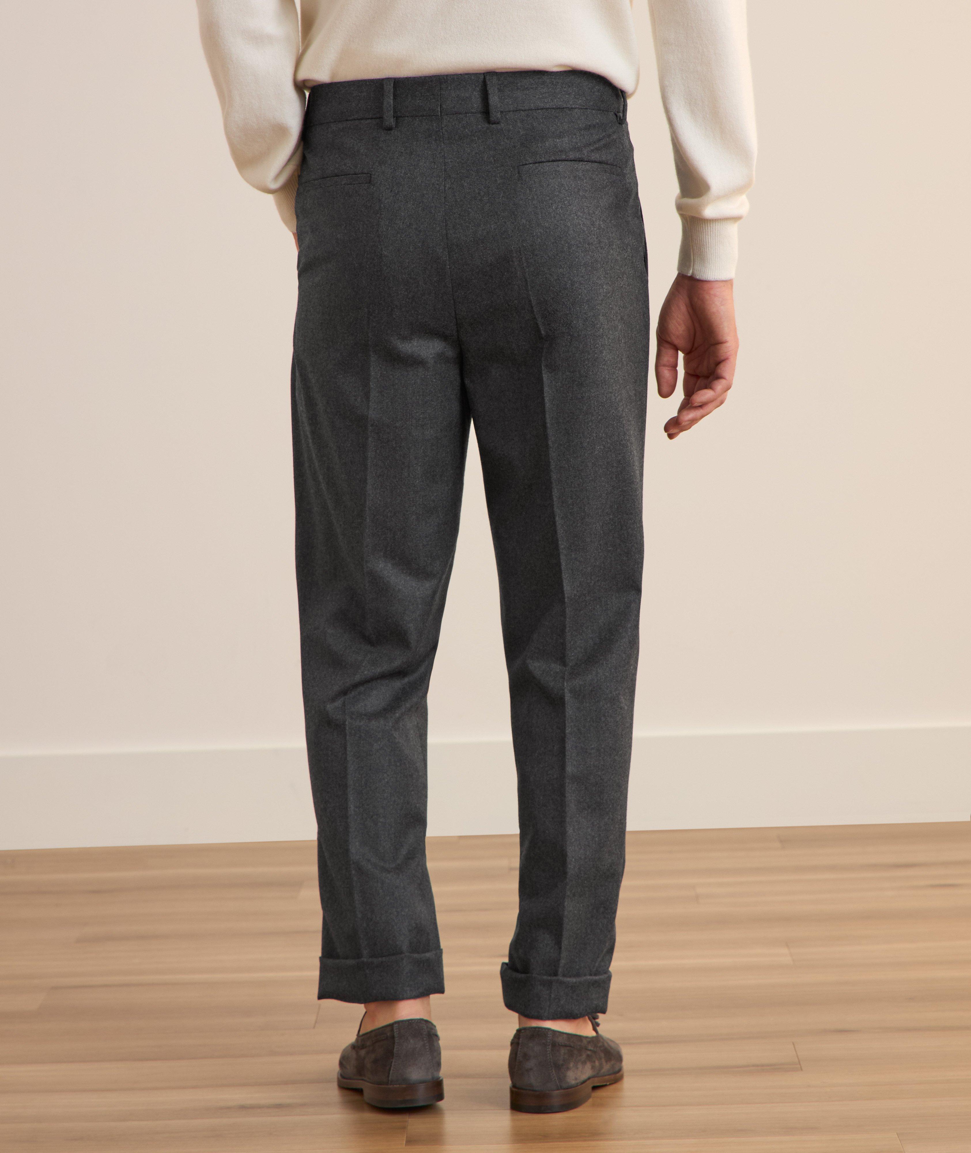 Virgin Wool Pleated Pants image 2