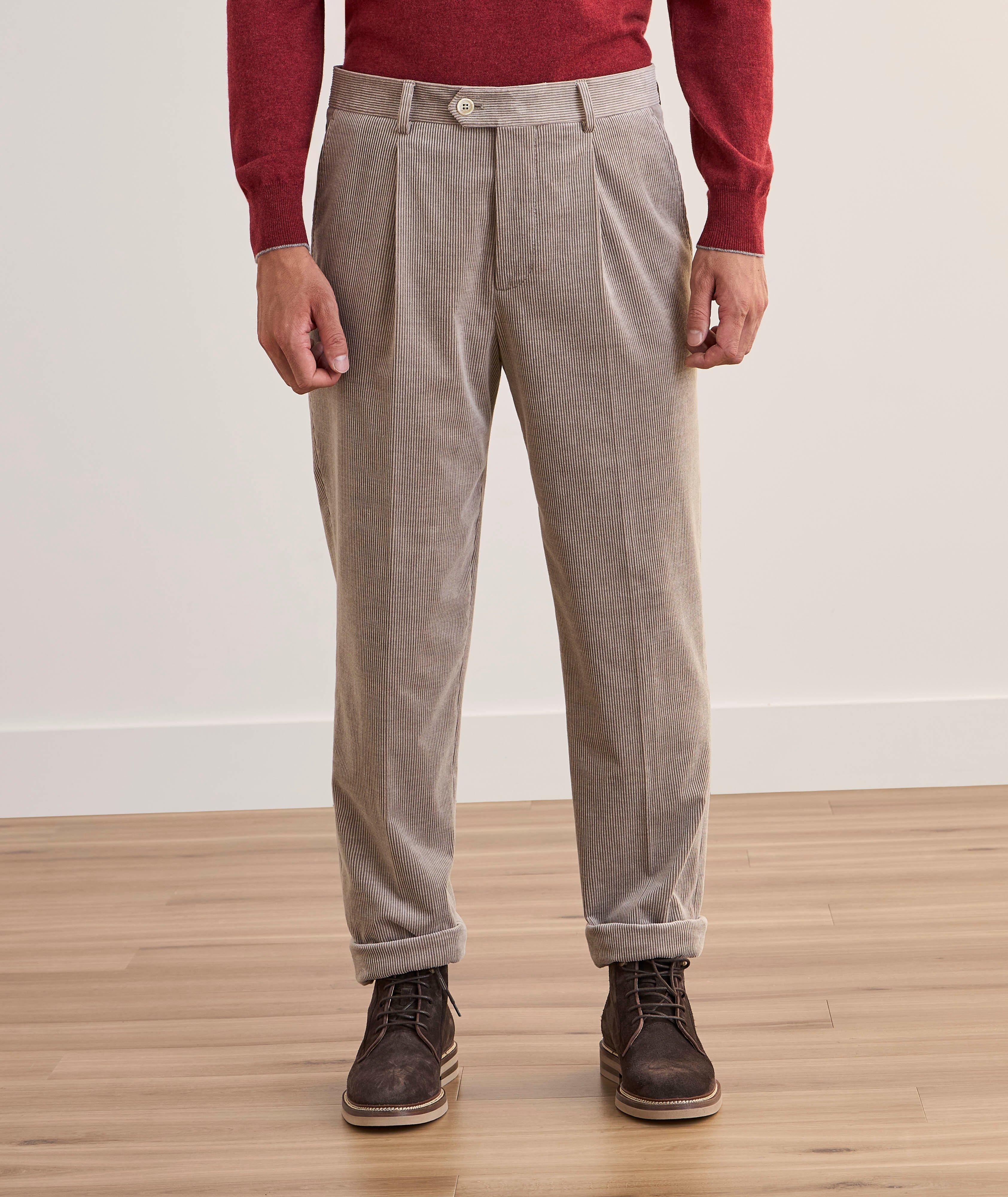 Pantalon habillé en velours côtelé image 1