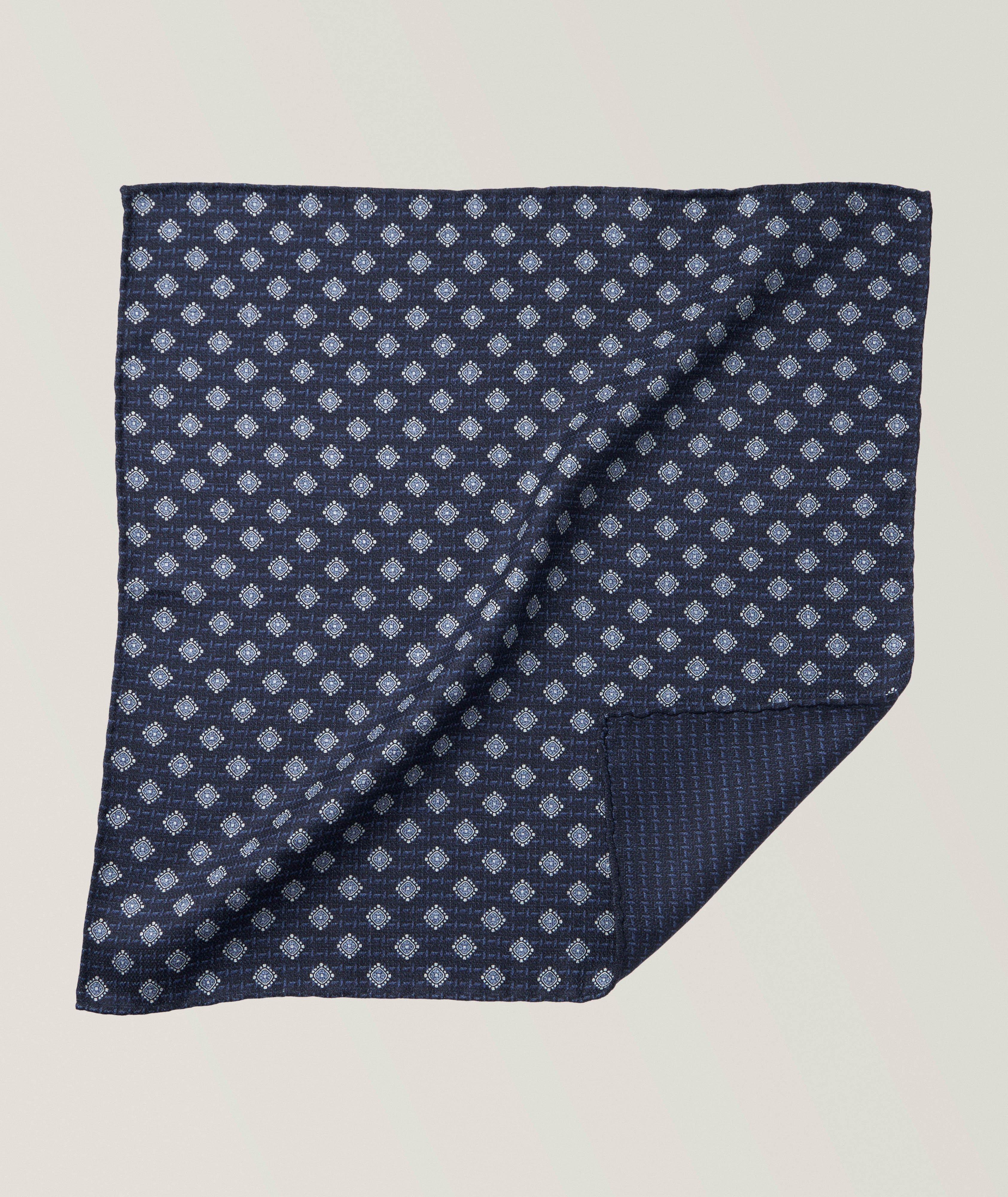 Reversible Medallion-Neat Pocket Square image 0