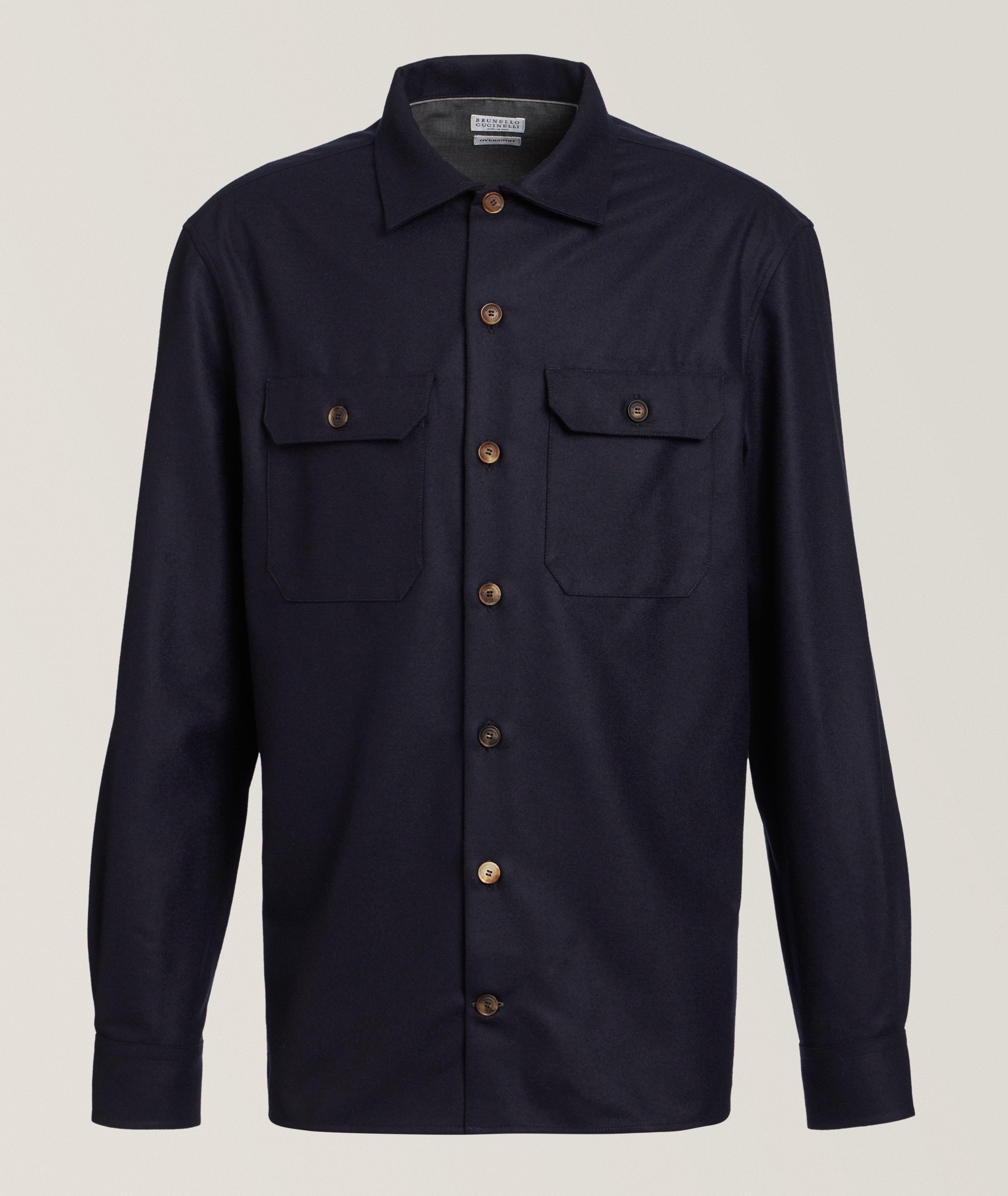 Brunello Cucinelli Surchemise en laine vierge
