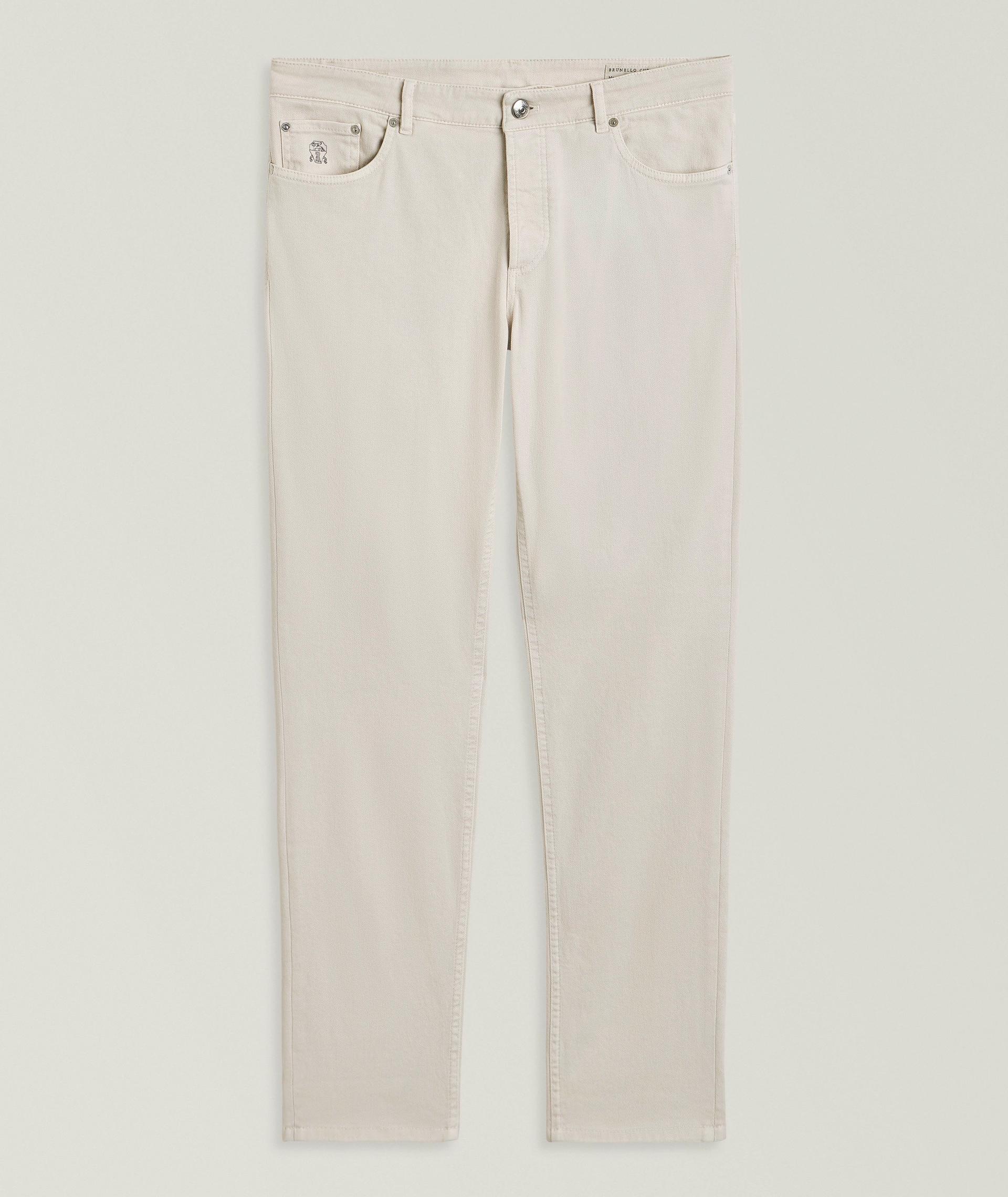 Traditional-Fit Denim Five Pocket Pants image 0