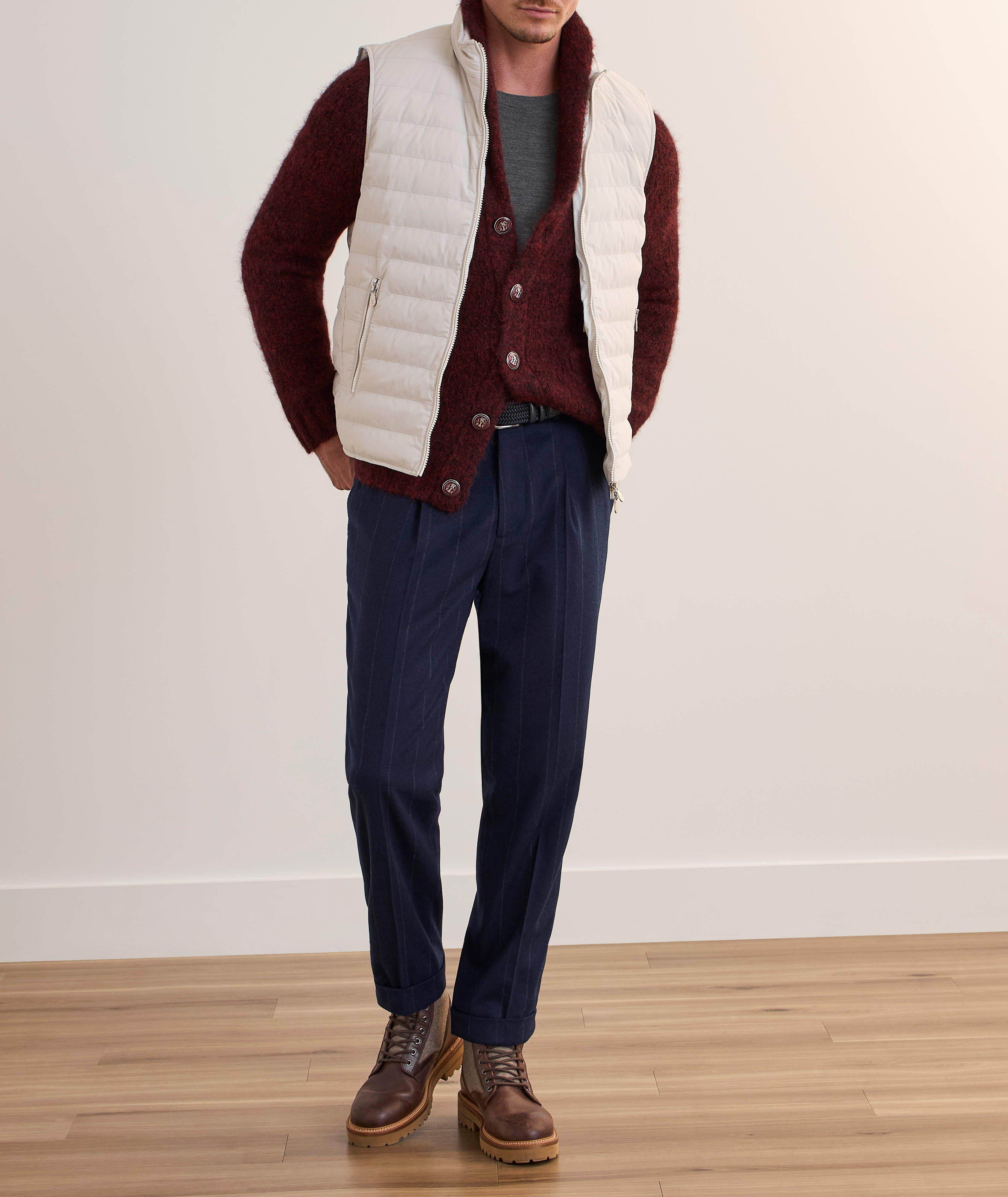 Pinstripe Pleated Suit Pants image 5