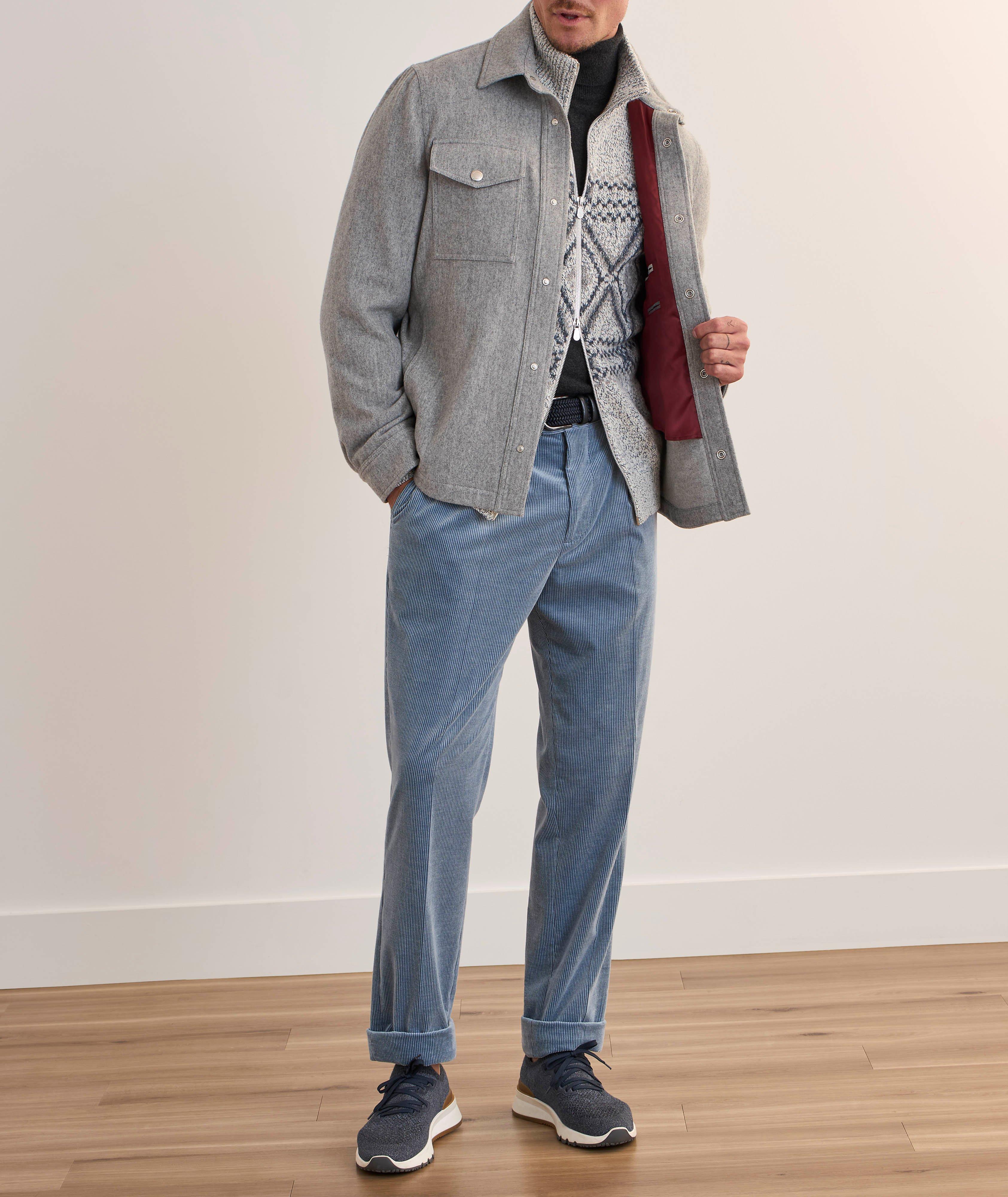 Mélange Fair Isle Full-Zip Cardigan image 5