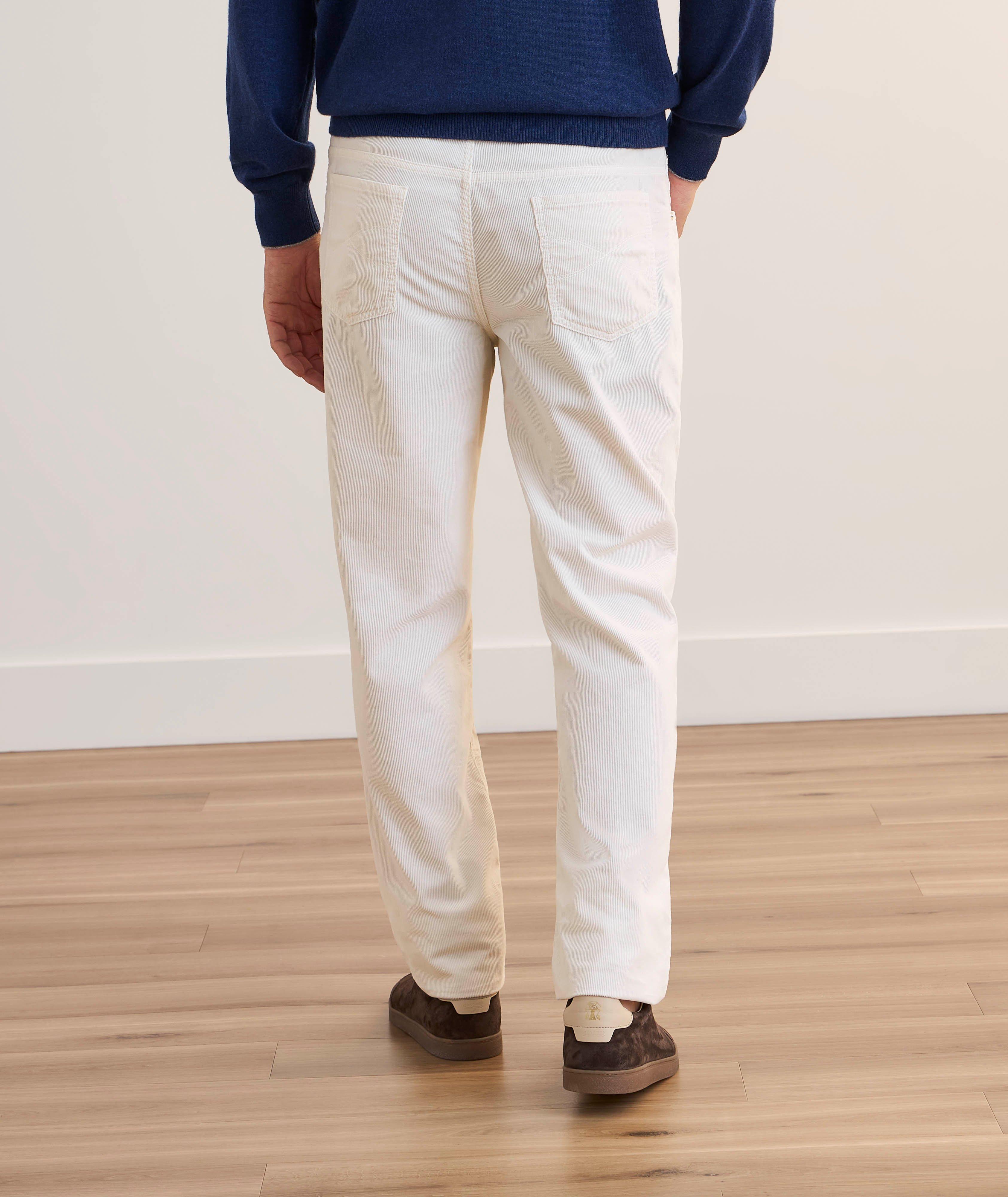 Pantalon en velours côtelé de coupe italienne image 2