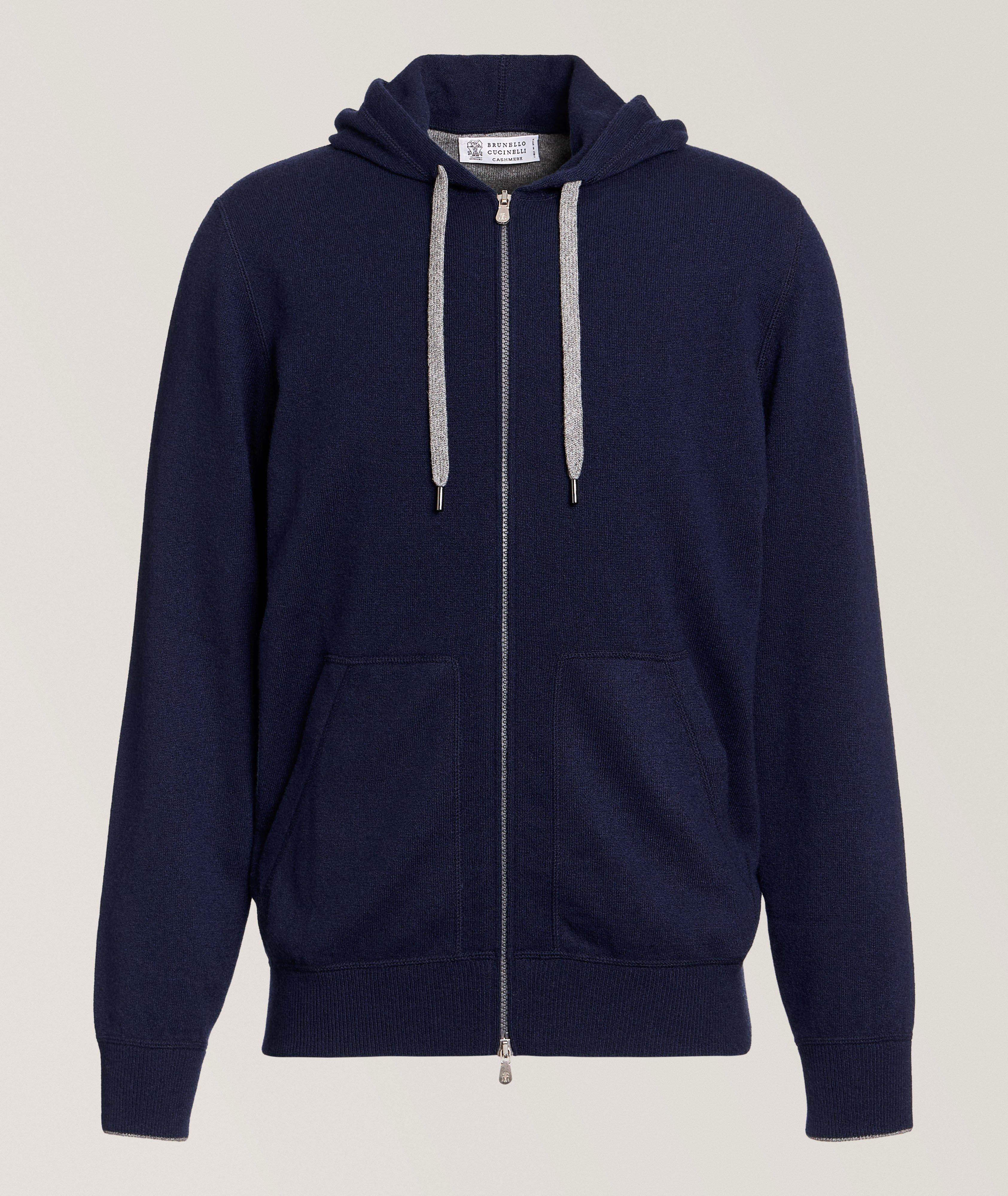 【関税&送料込】Brunello Cucinelli Hooded Wool And Cashmere Brunello Cucinelli Full-Zip Cashmere Hooded Sweater
