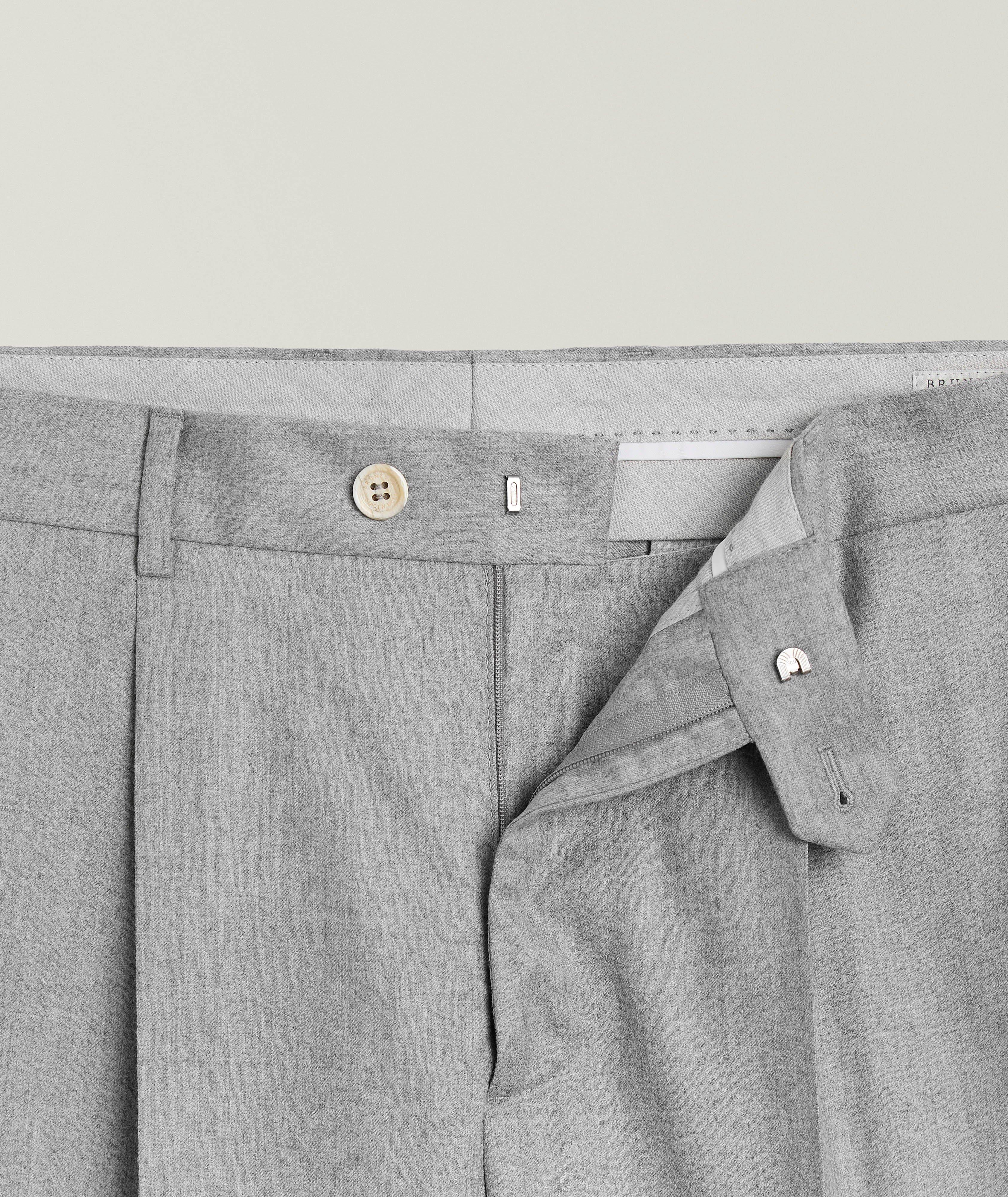 Virgin Wool Pleated Pants image 6