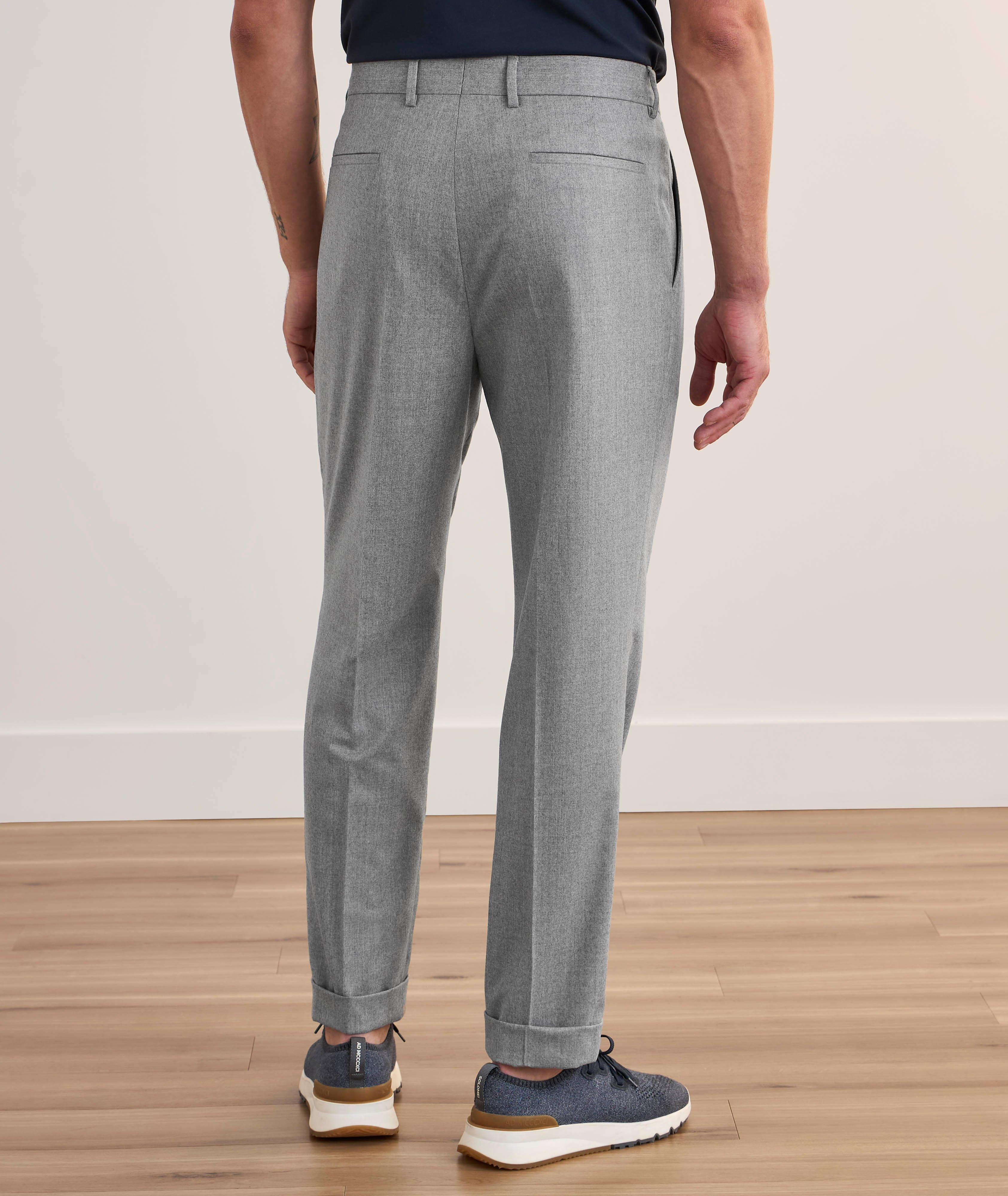 Virgin Wool Pleated Pants image 2