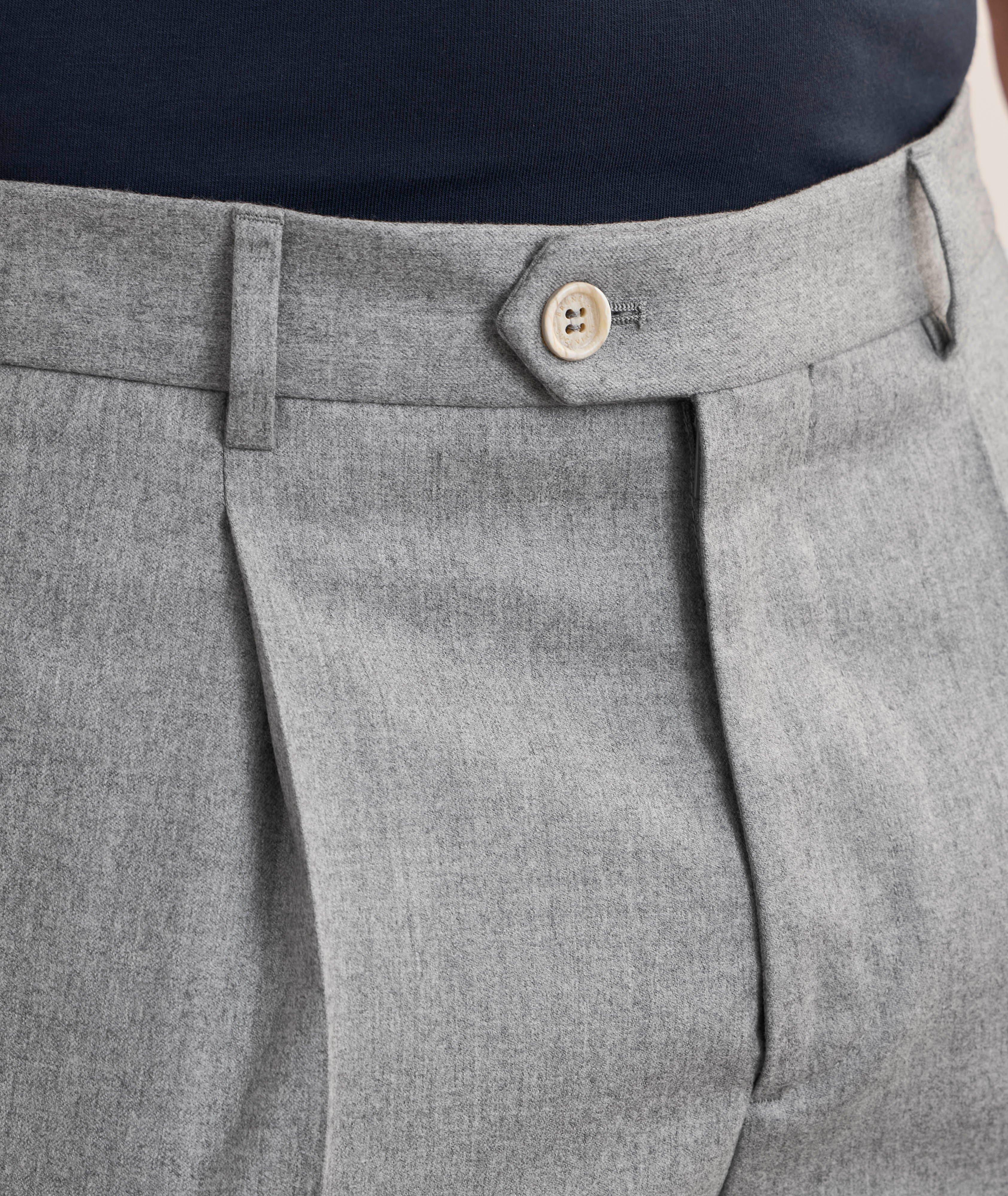 Virgin Wool Pleated Pants image 3