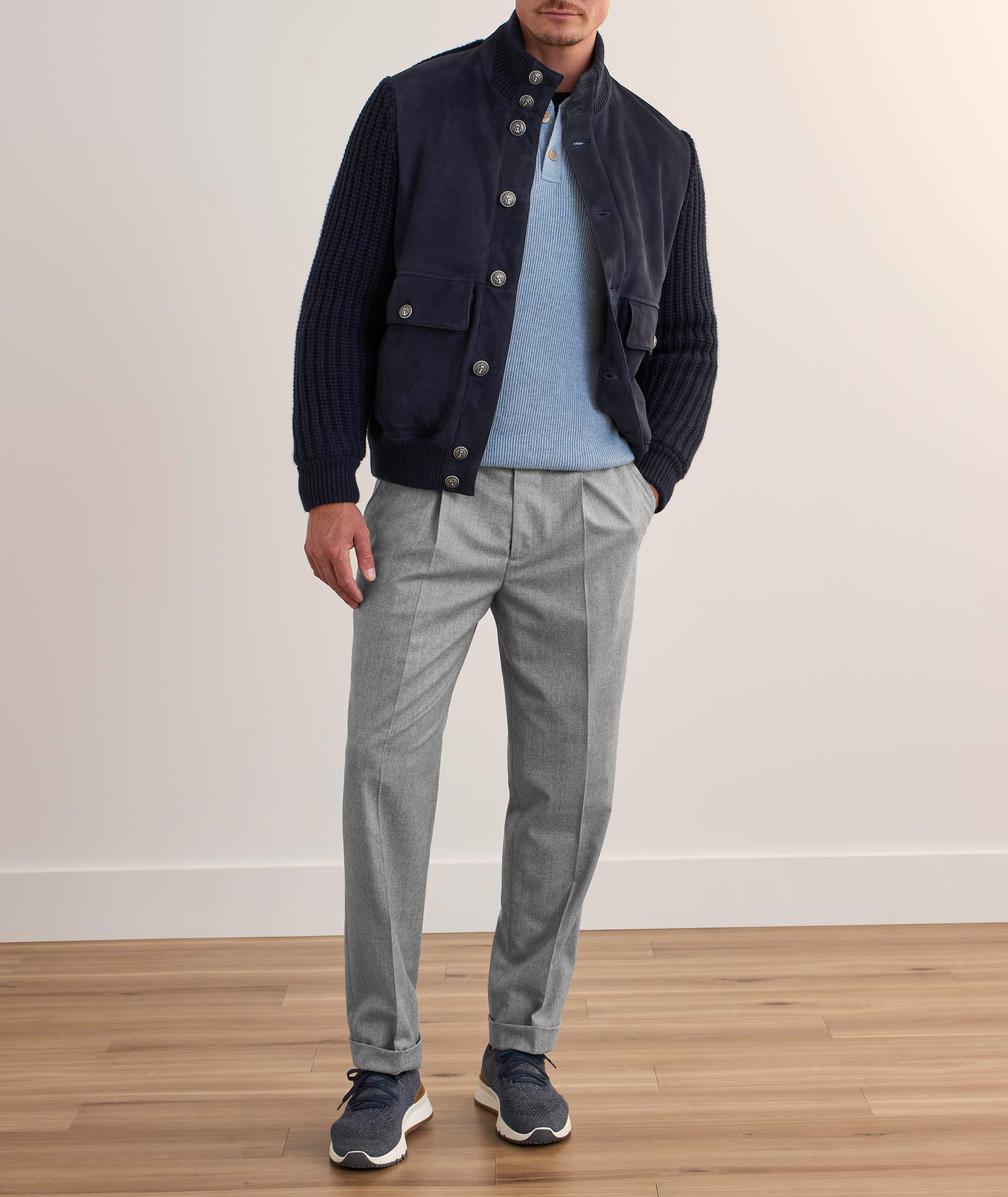 Virgin Wool Pleated Pants image 5