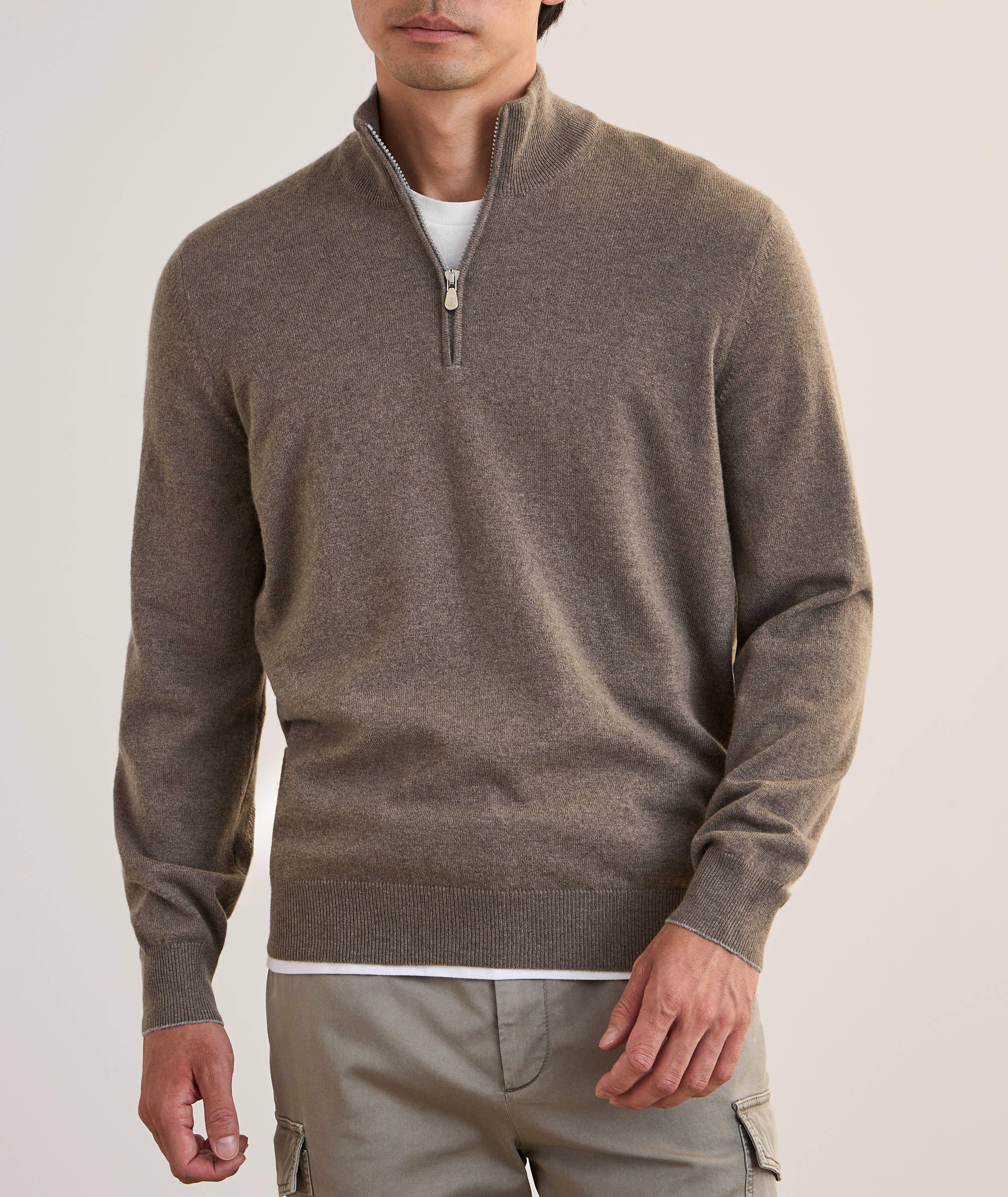 Cashmere Quarter-Zip Sweater image 1