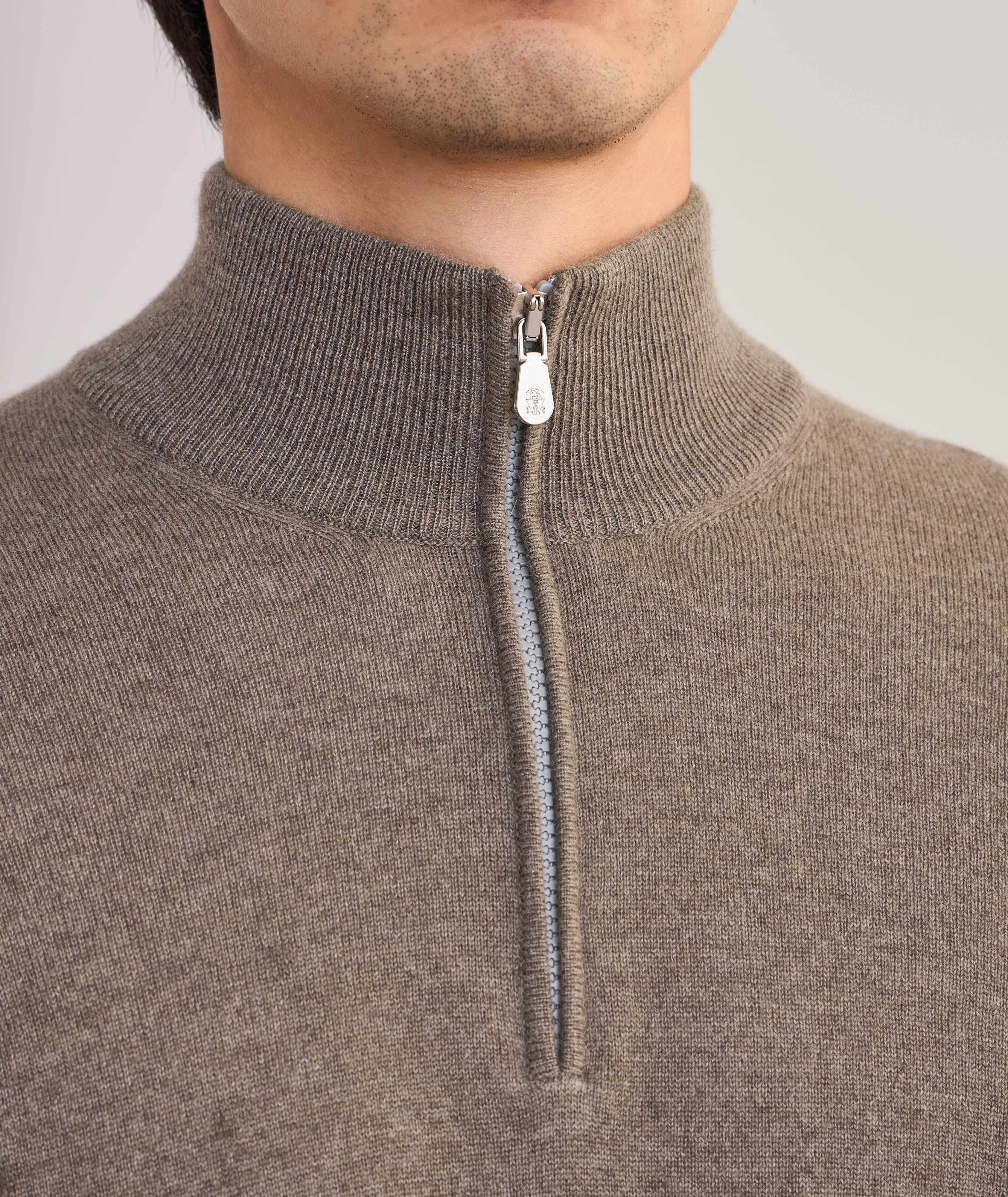 Cashmere Quarter-Zip Sweater image 3
