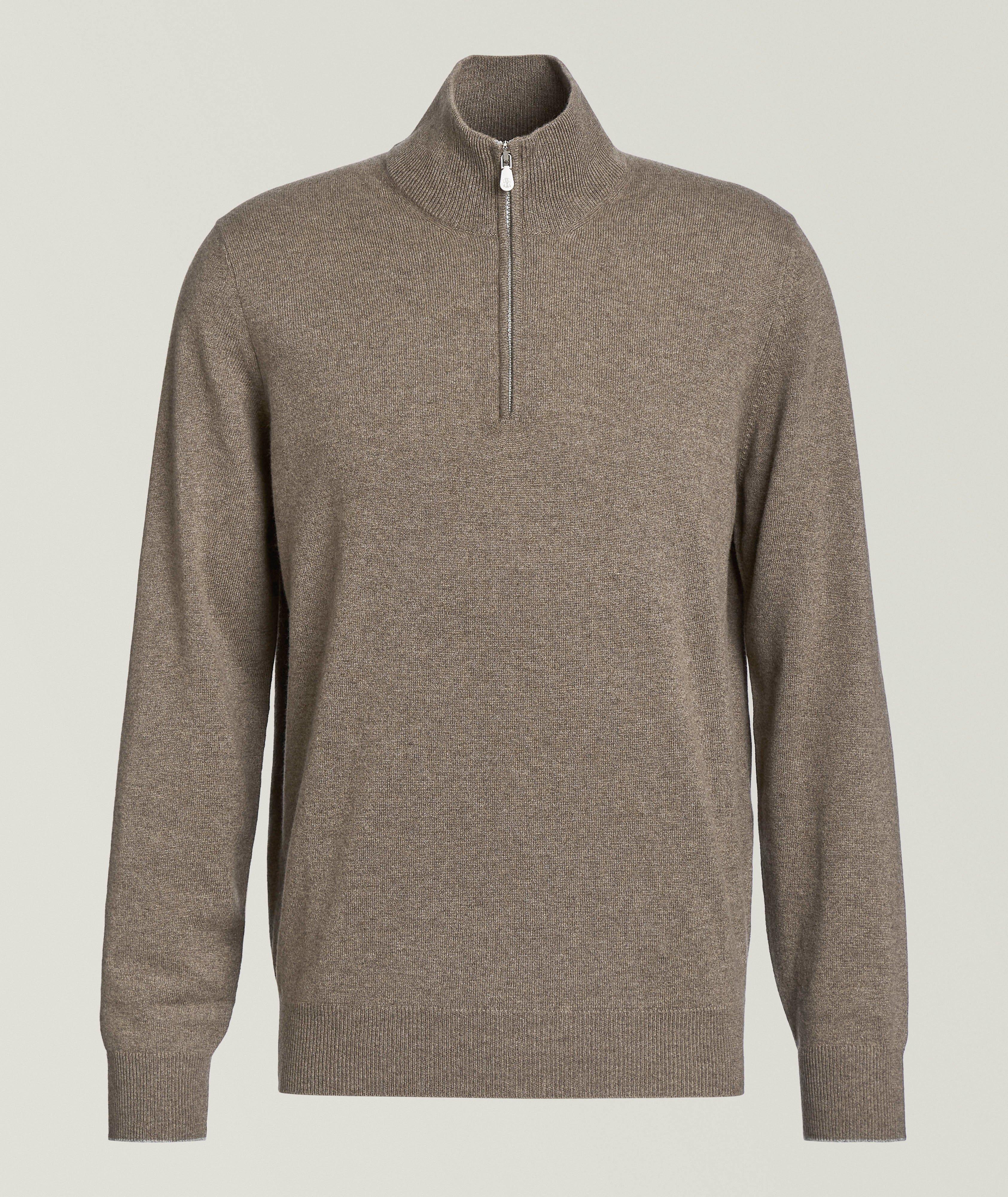 Cashmere Quarter-Zip Sweater image 0
