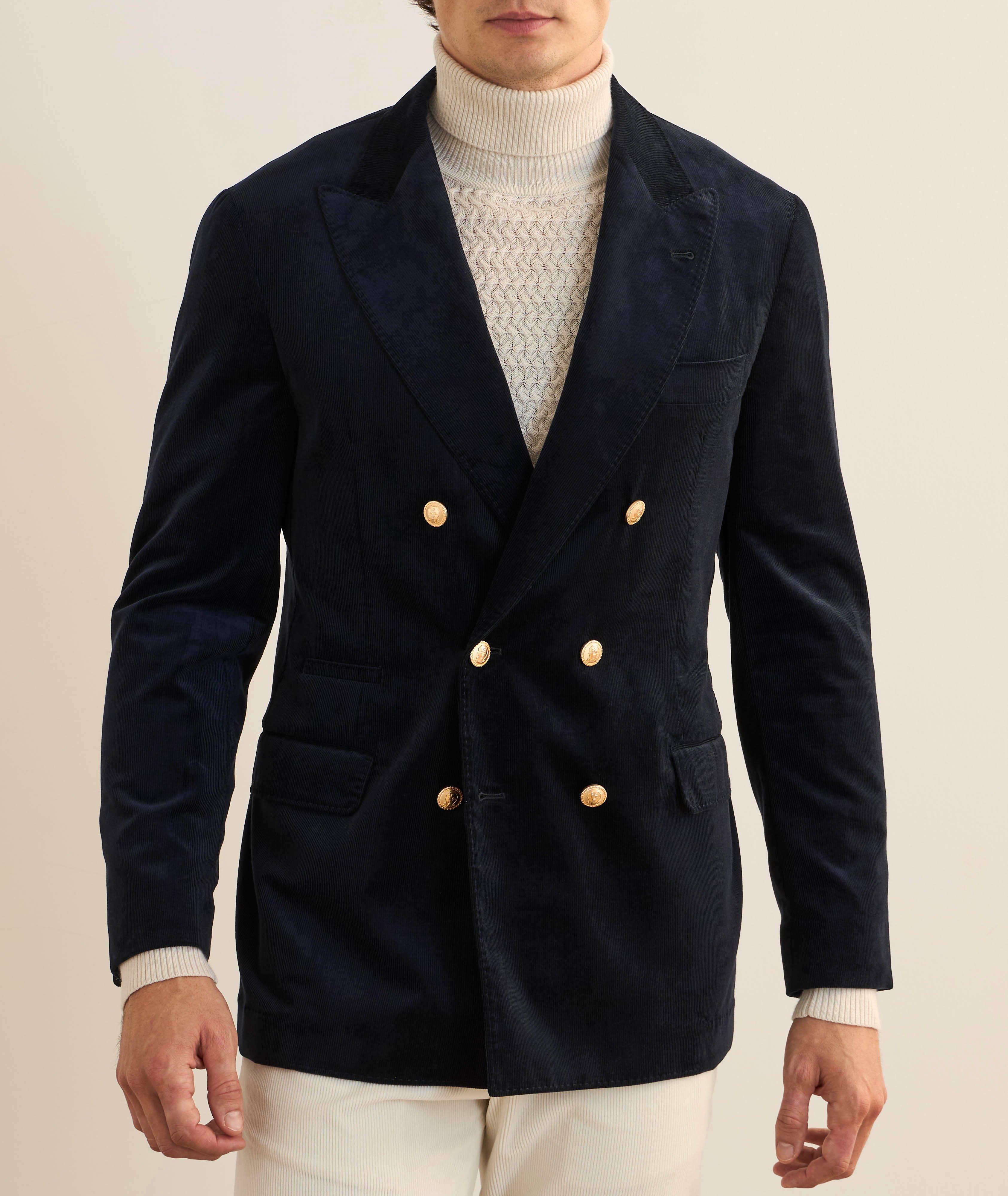 Veste de sport en velours côtelé à double boutonnage image 1