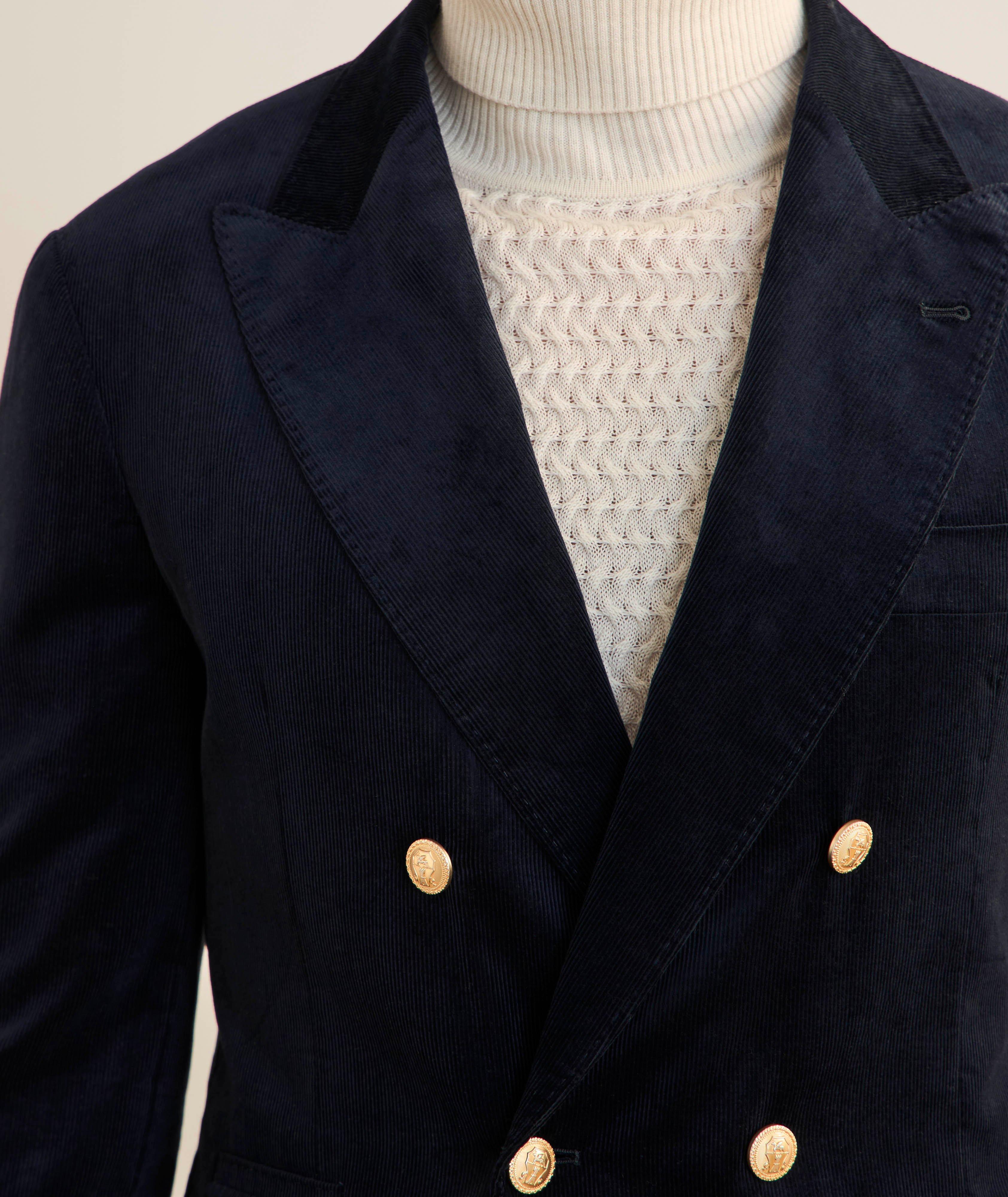 Veste de sport en velours côtelé à double boutonnage image 3