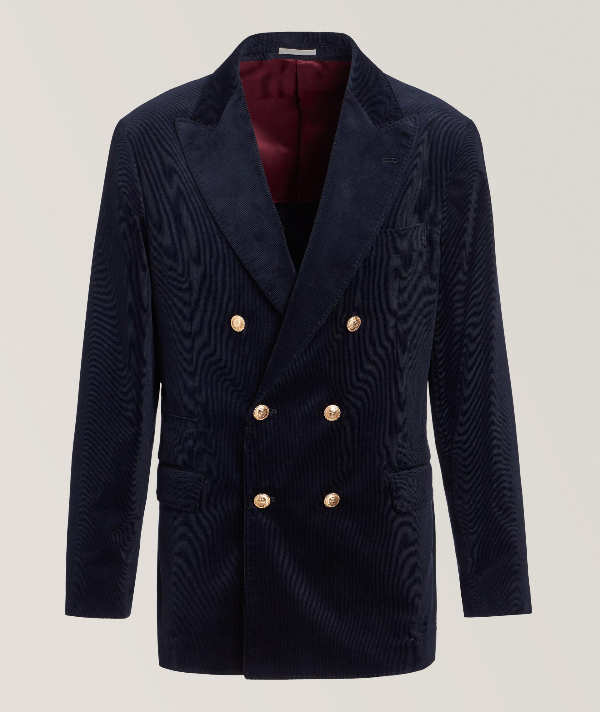 Veste de sport en velours côtelé à double boutonnage image 0