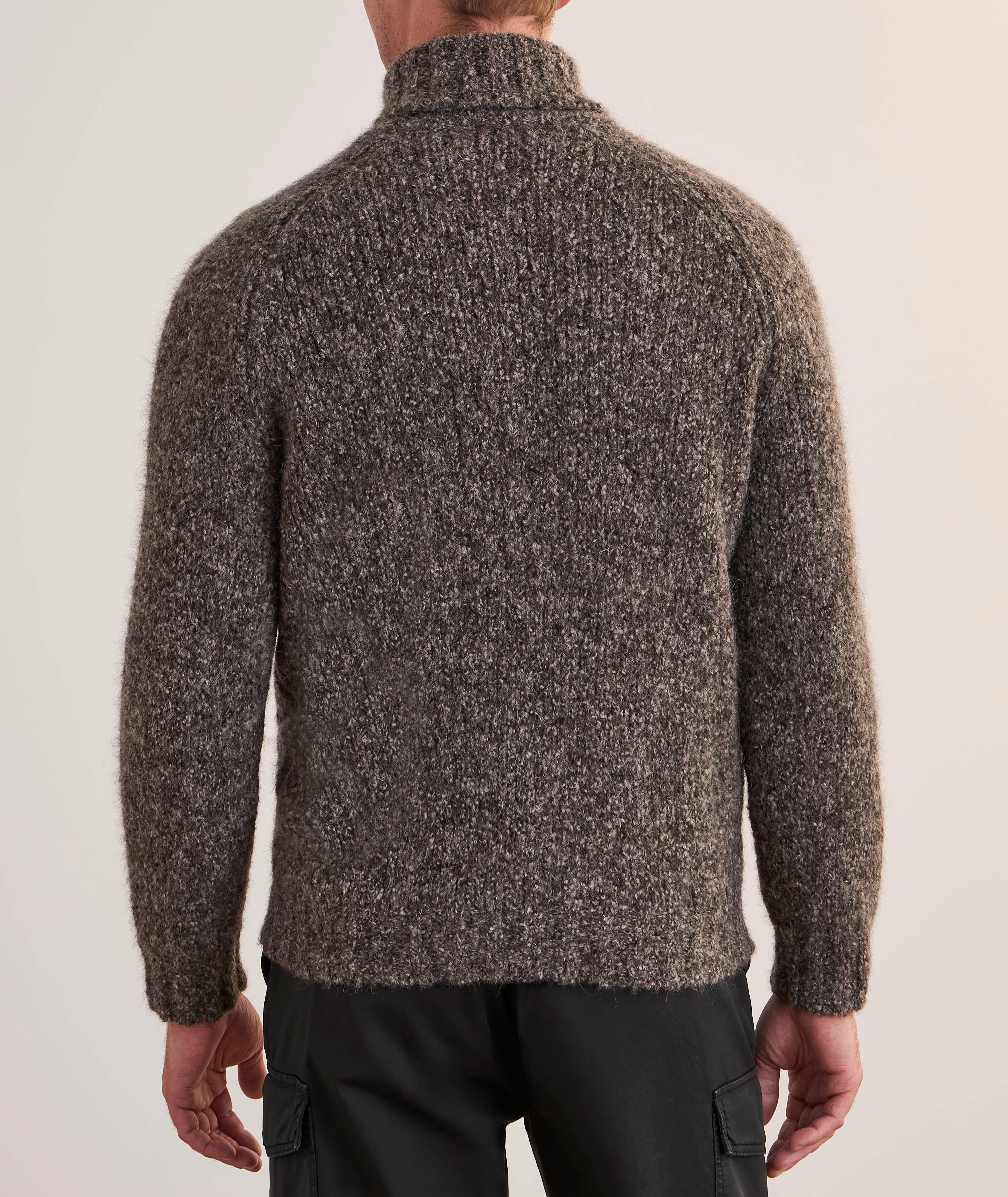 Mélange Alpaca-Blend Turtleneck Sweater  image 2