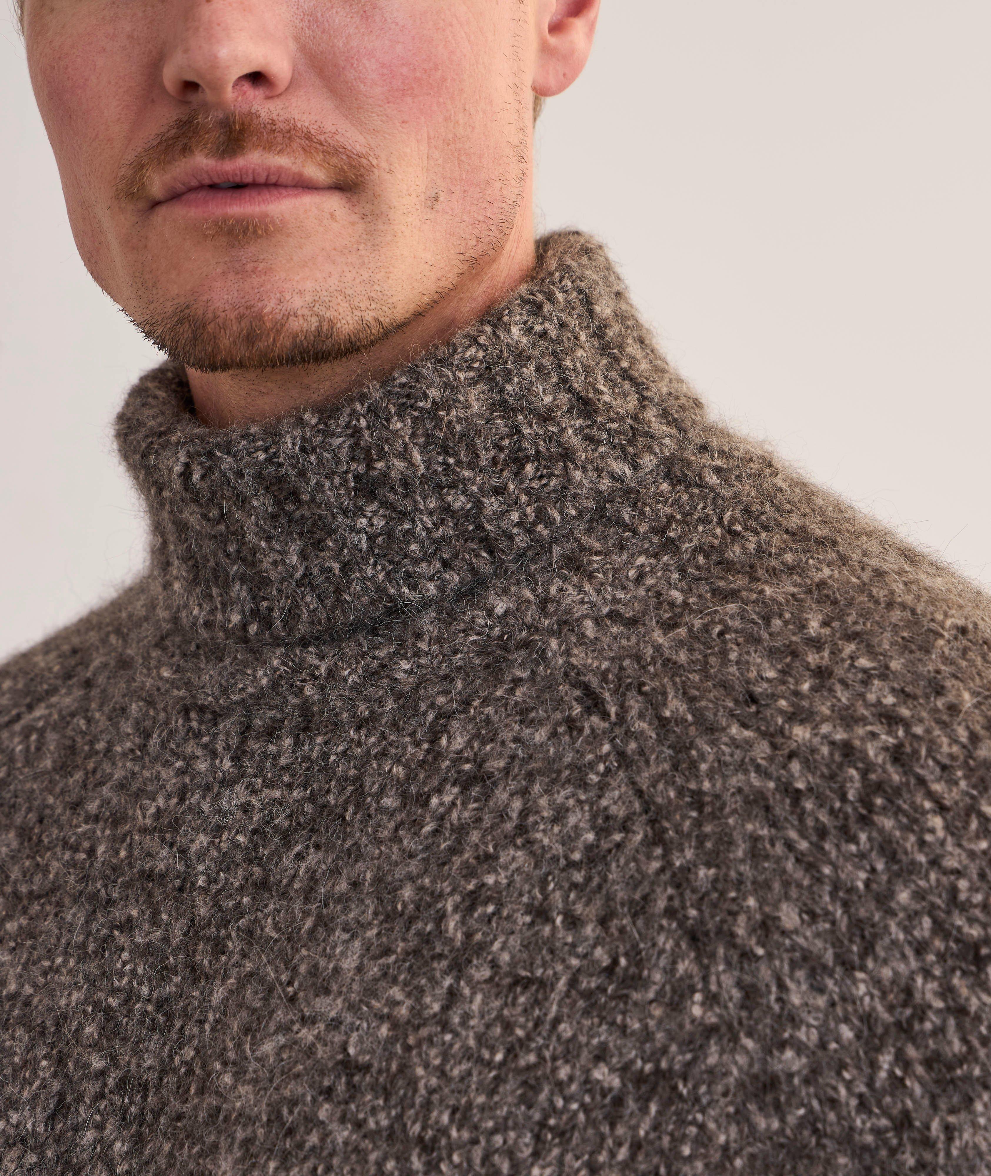 Mélange Alpaca-Blend Turtleneck Sweater  image 3