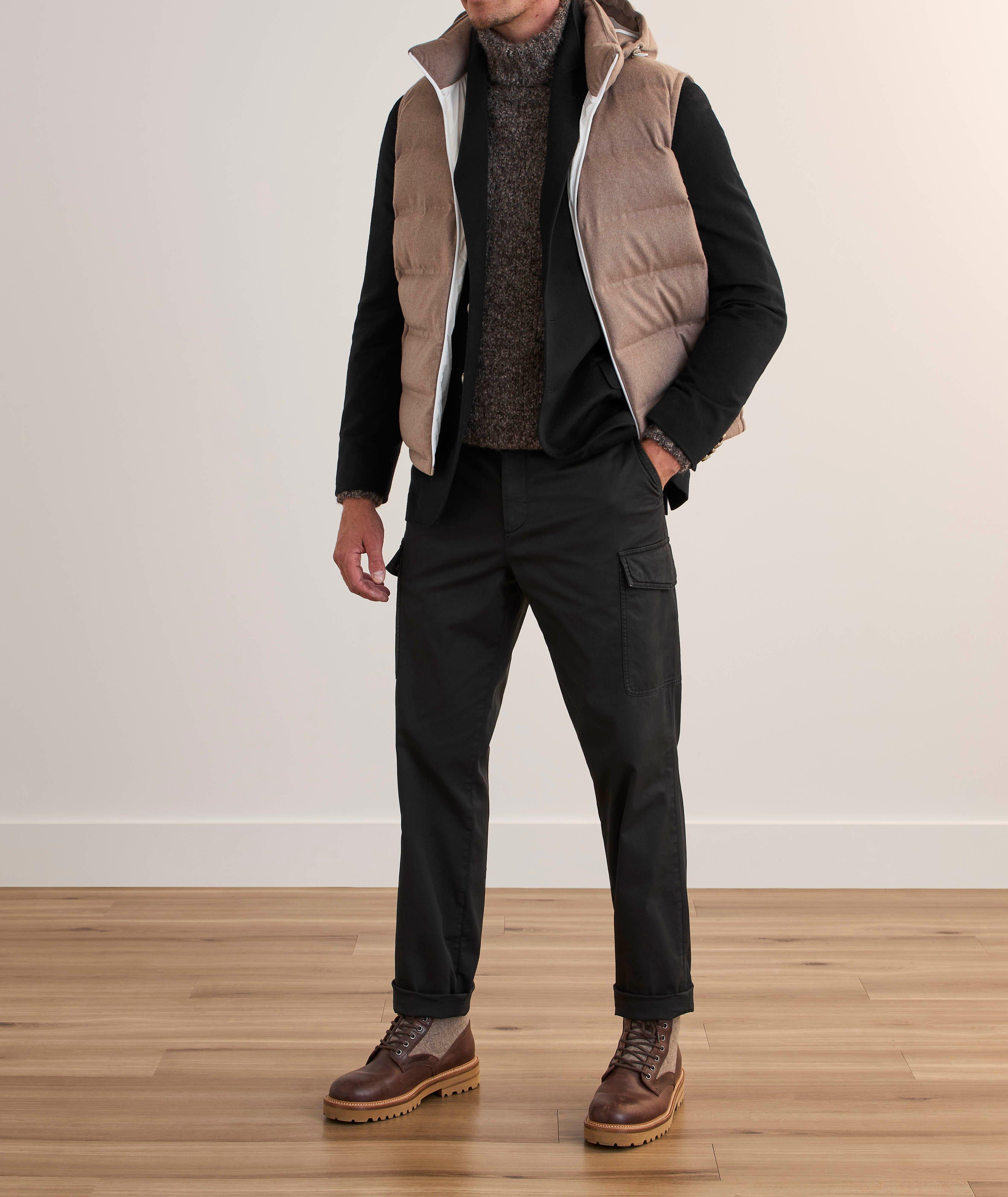 Pantalon cargo en coton extensible image 5