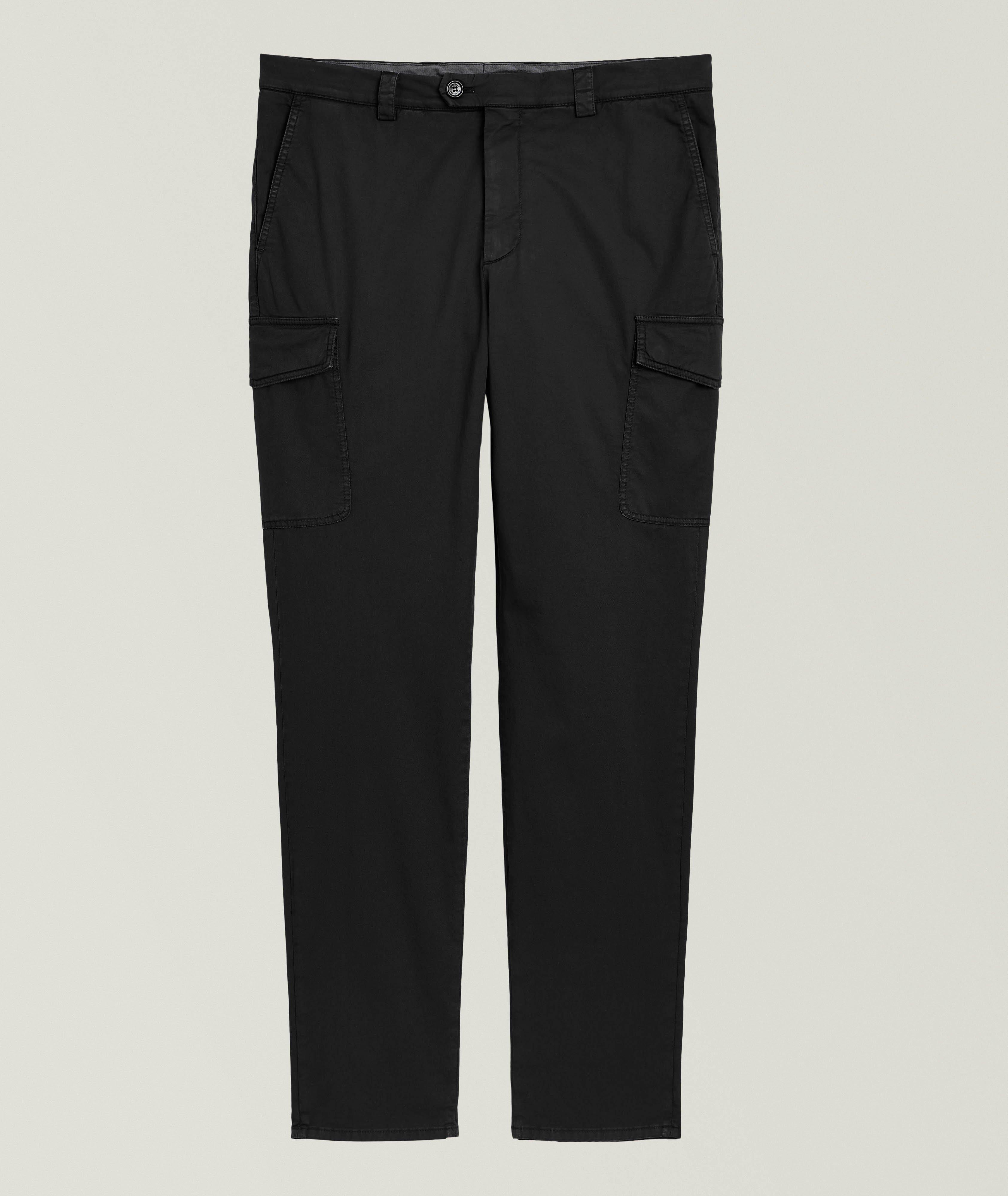 Pantalon cargo en coton extensible image 0