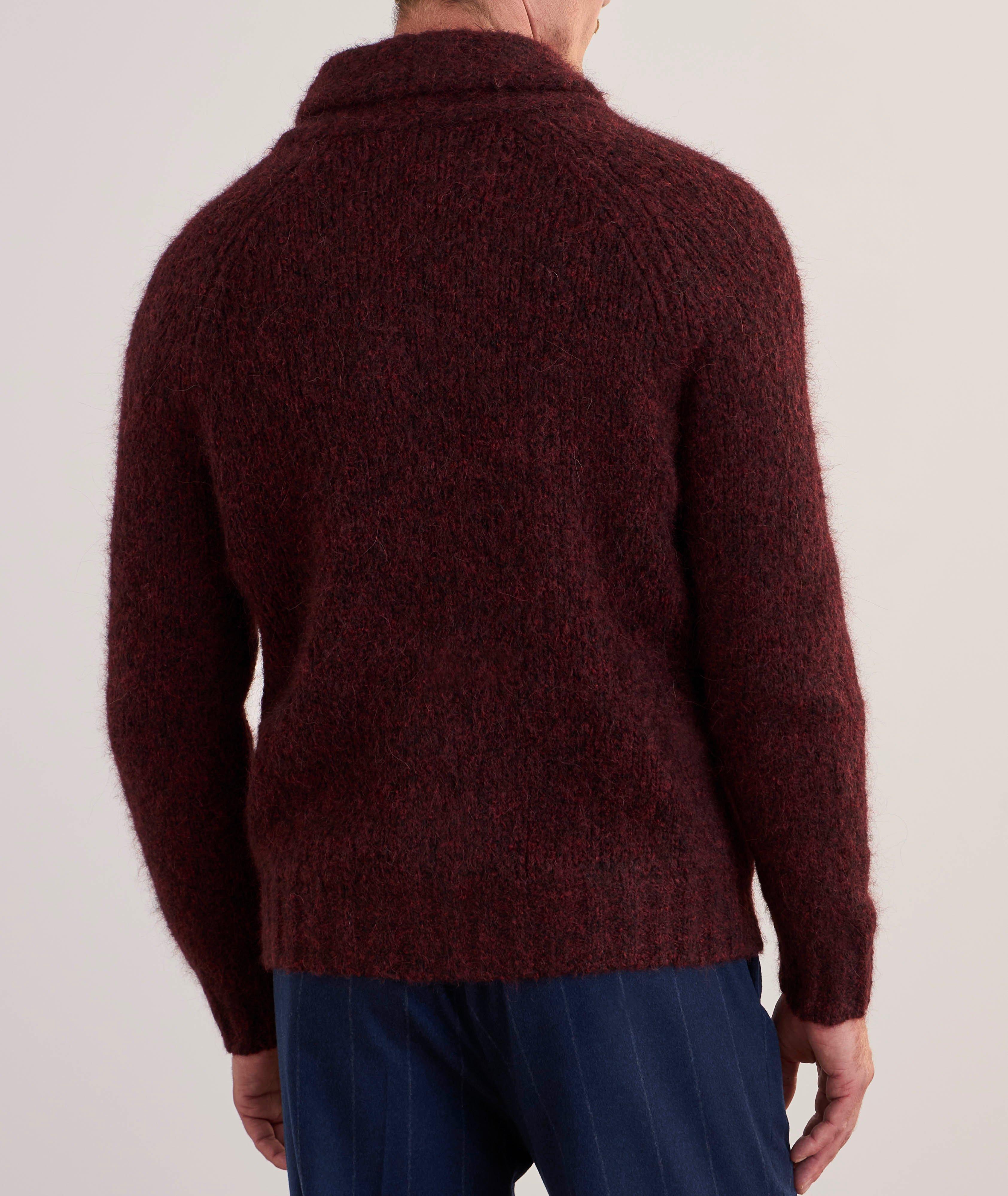 Cardigan en mélange de laine d’alpaga à col châle image 2