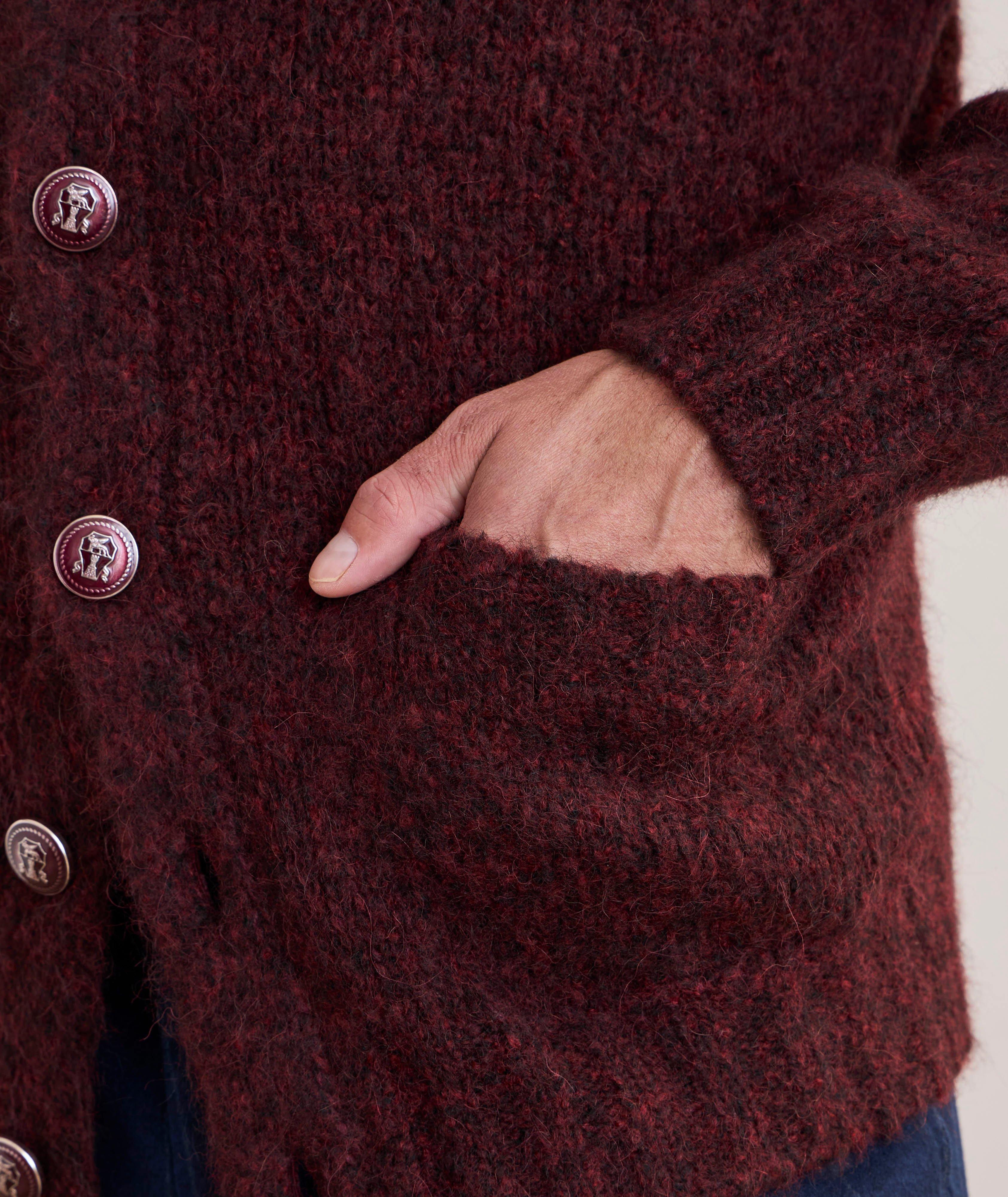 Cardigan en mélange de laine d’alpaga à col châle image 4