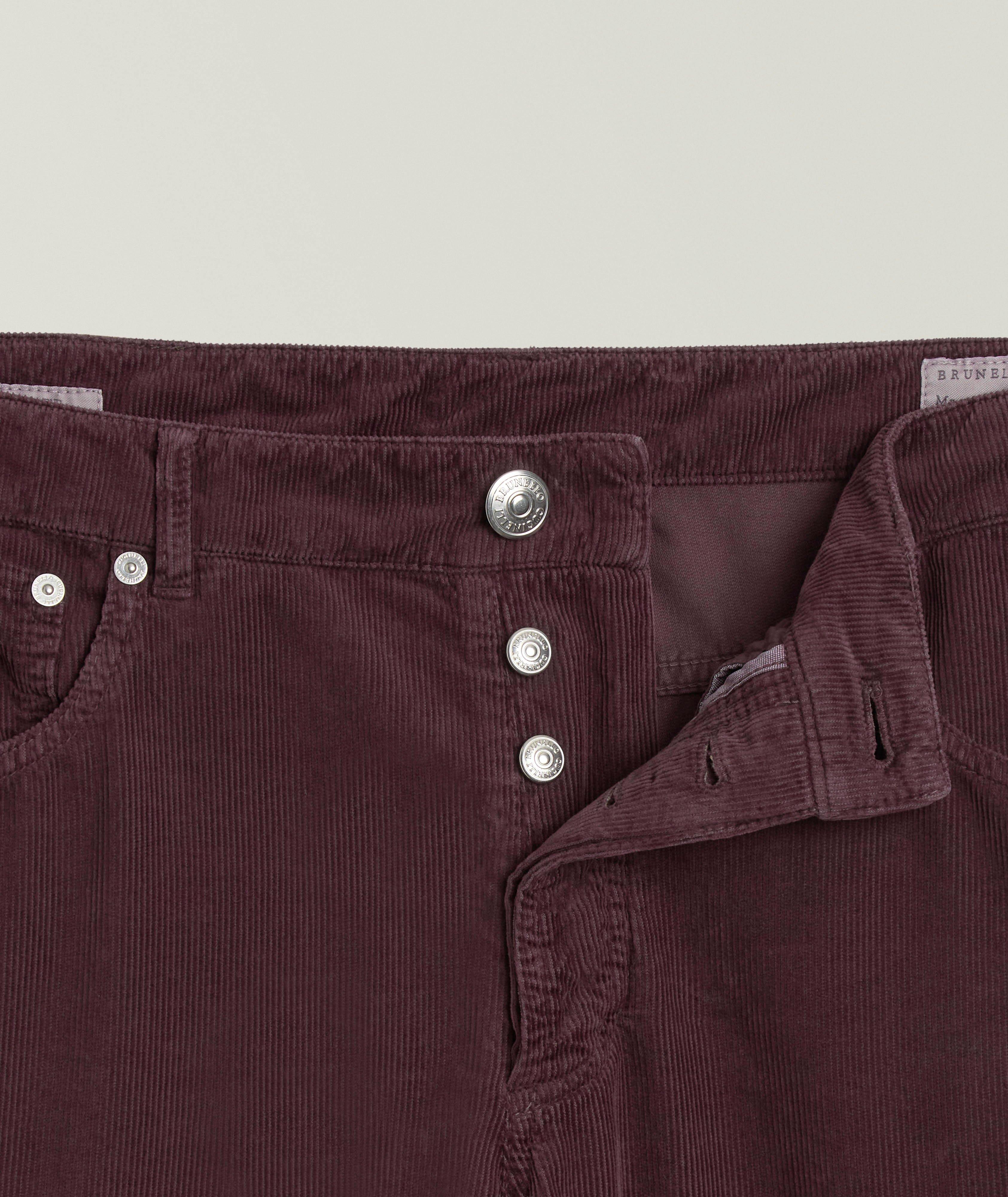 Pantalon en velours côtelé de coupe italienne image 6