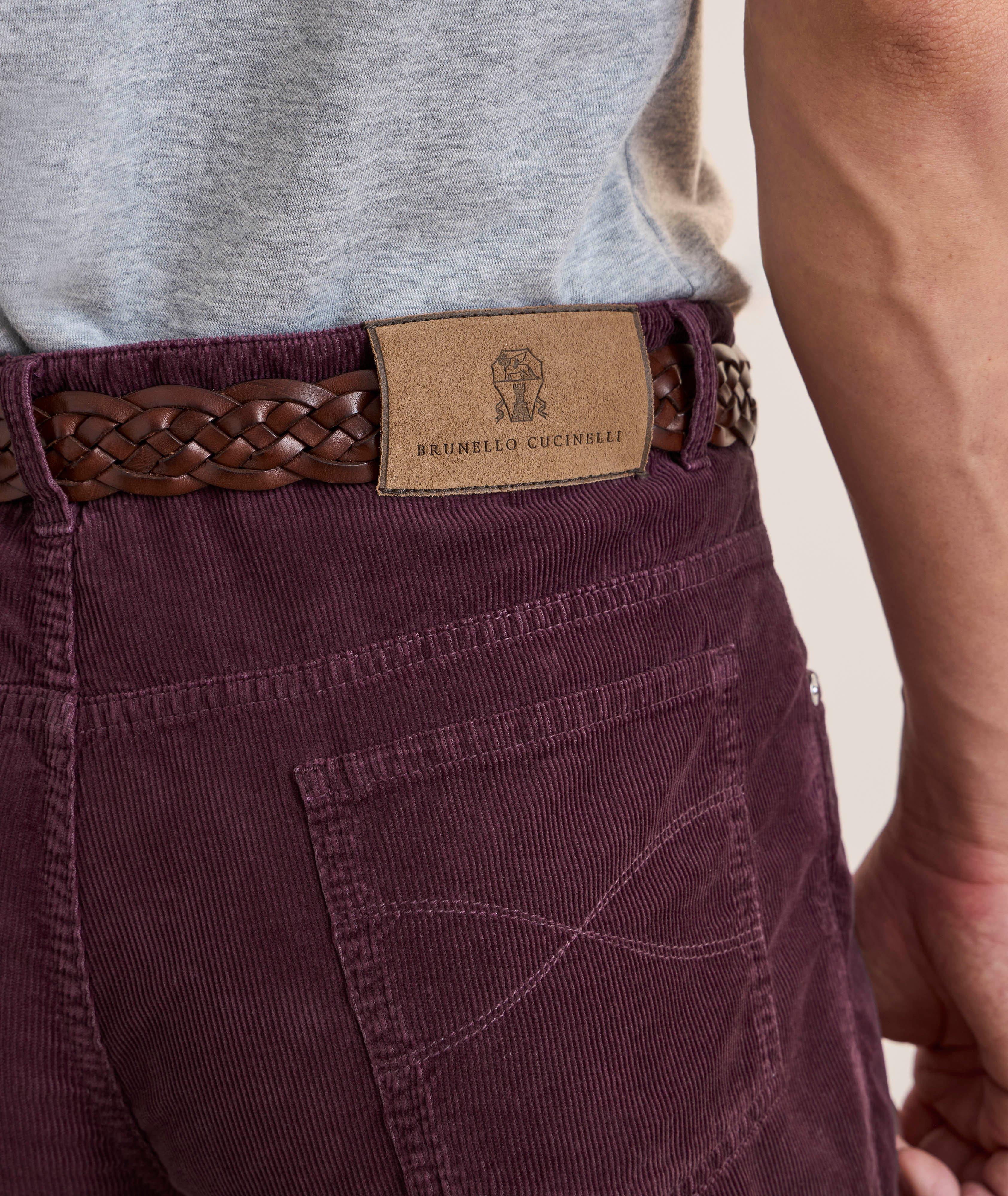 Pantalon en velours côtelé de coupe italienne image 4
