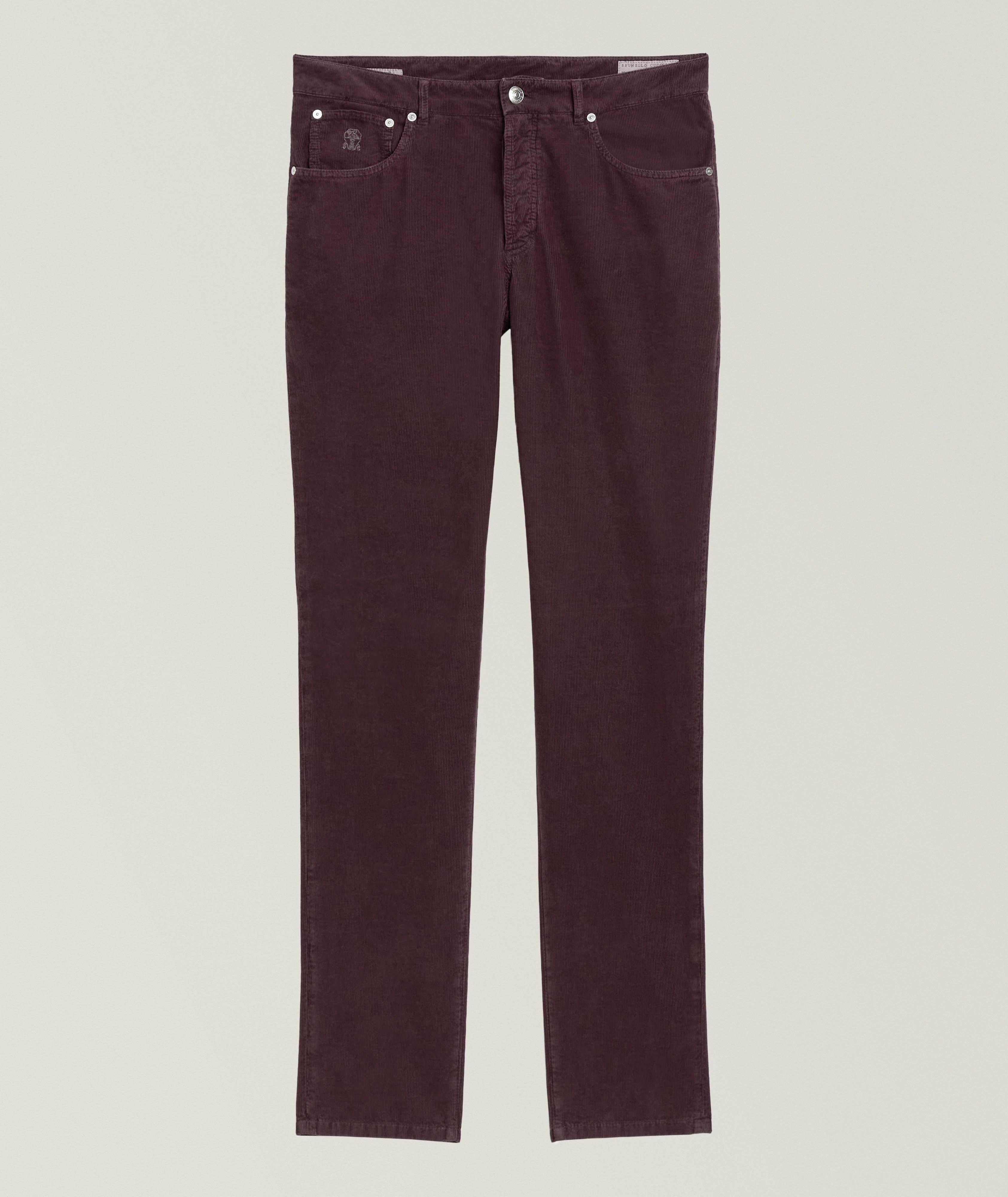 Pantalon en velours côtelé de coupe italienne image 0