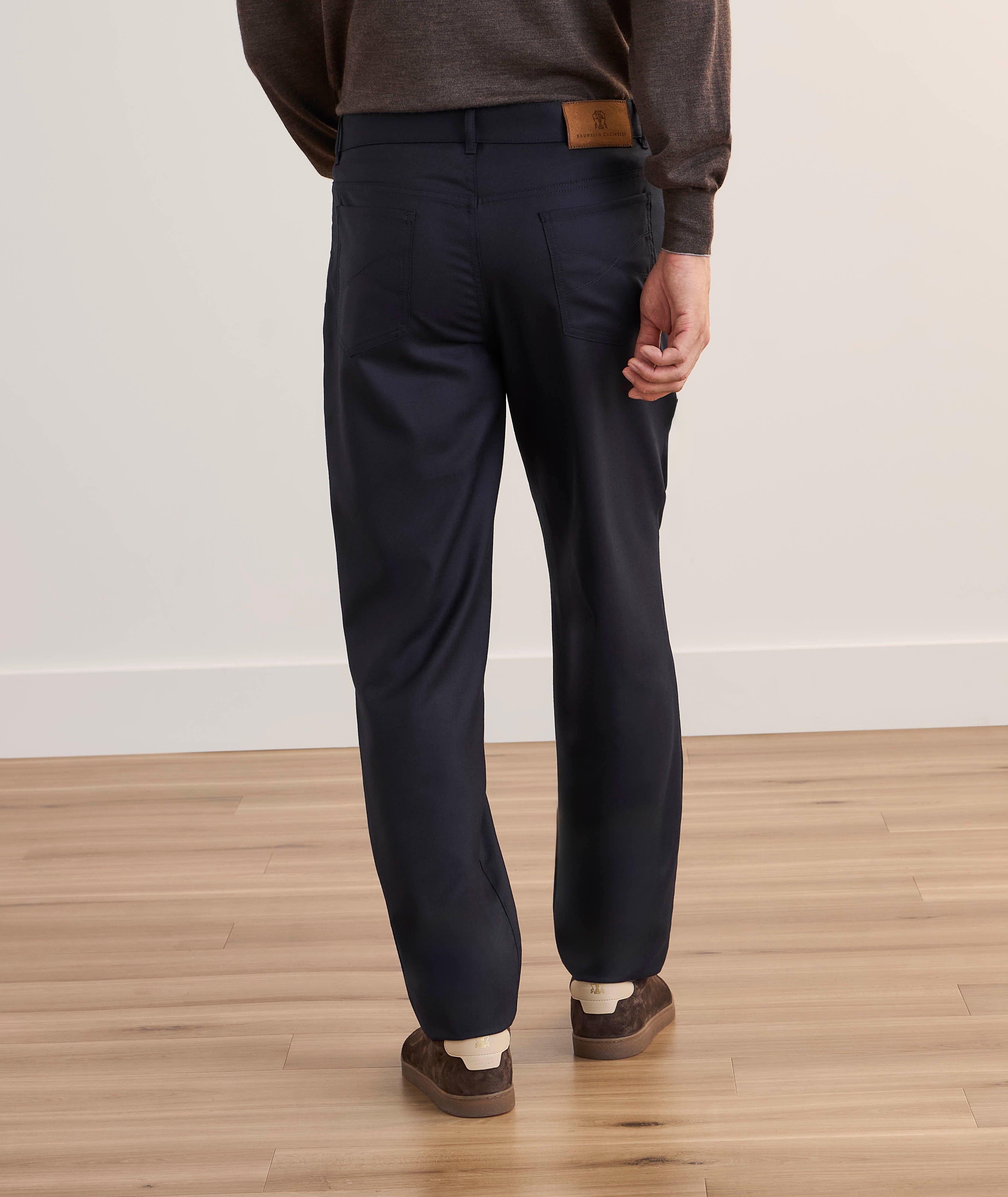 Pantalon en laine vierge de coupe italienne image 2