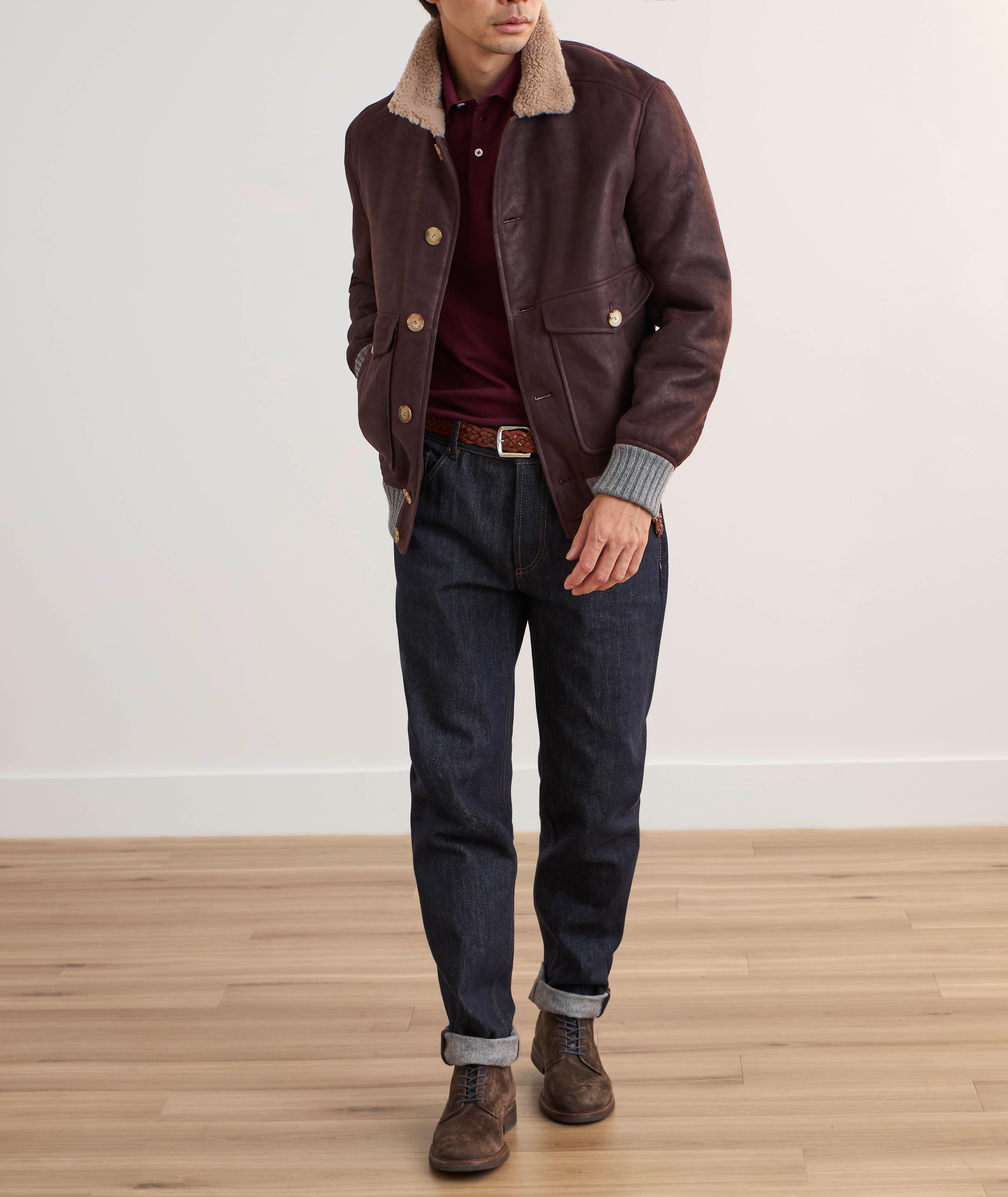 Cotton Piqué Long-Sleeve Polo image 4