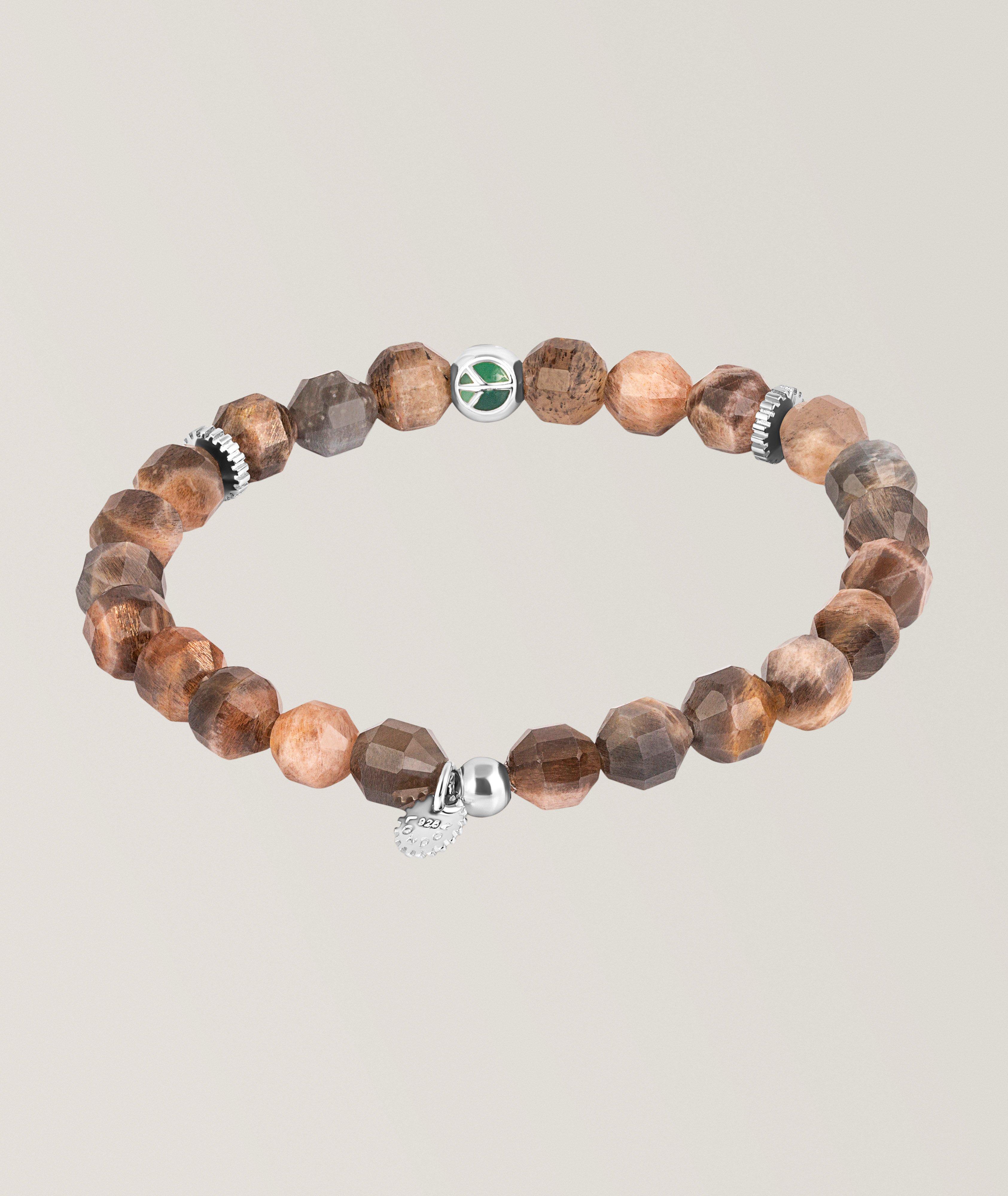 Hexade Peace Moonstone Bead Bracelet image 1