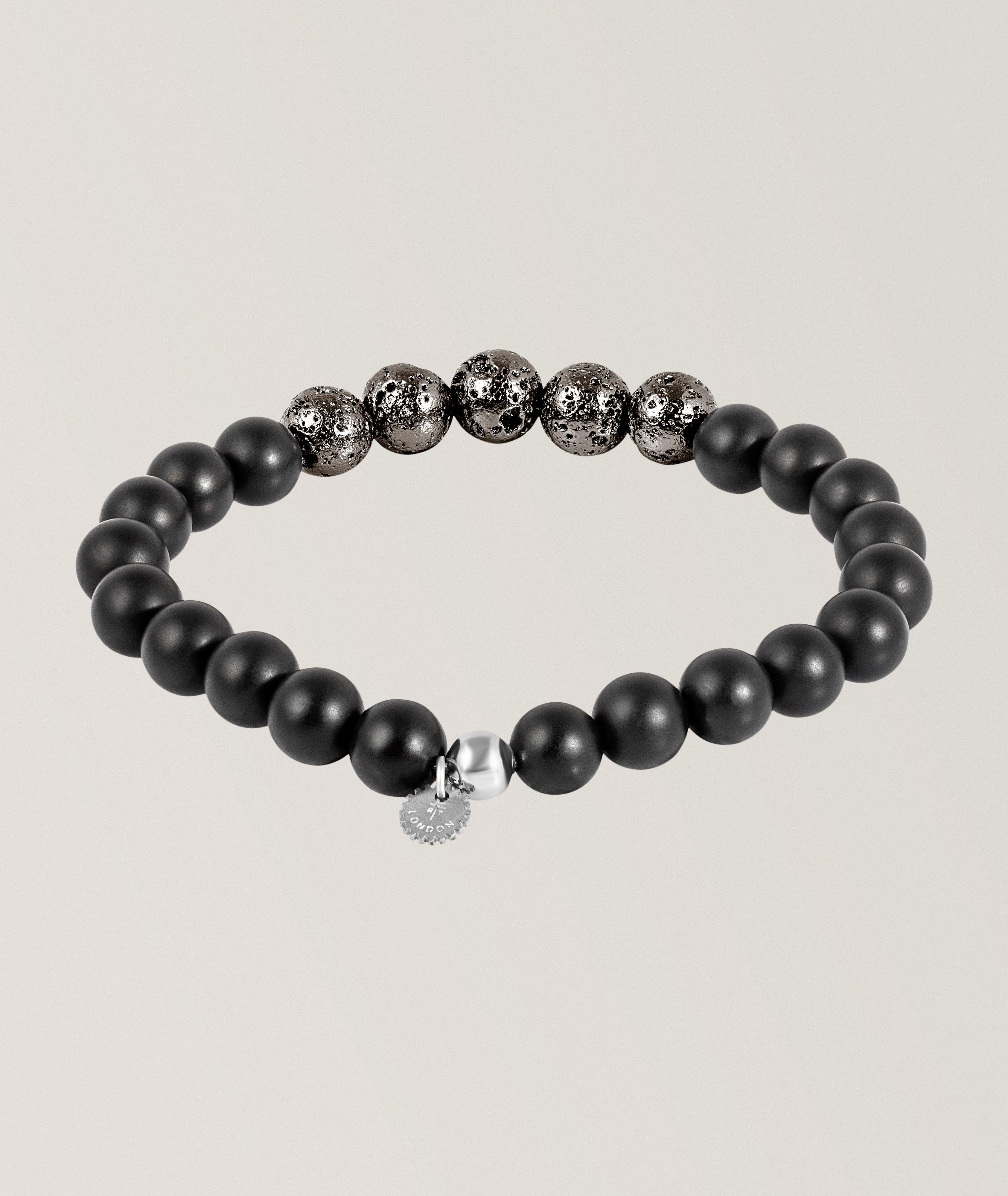 Vesuvius Agate & Lava Bead Bracelet image 1