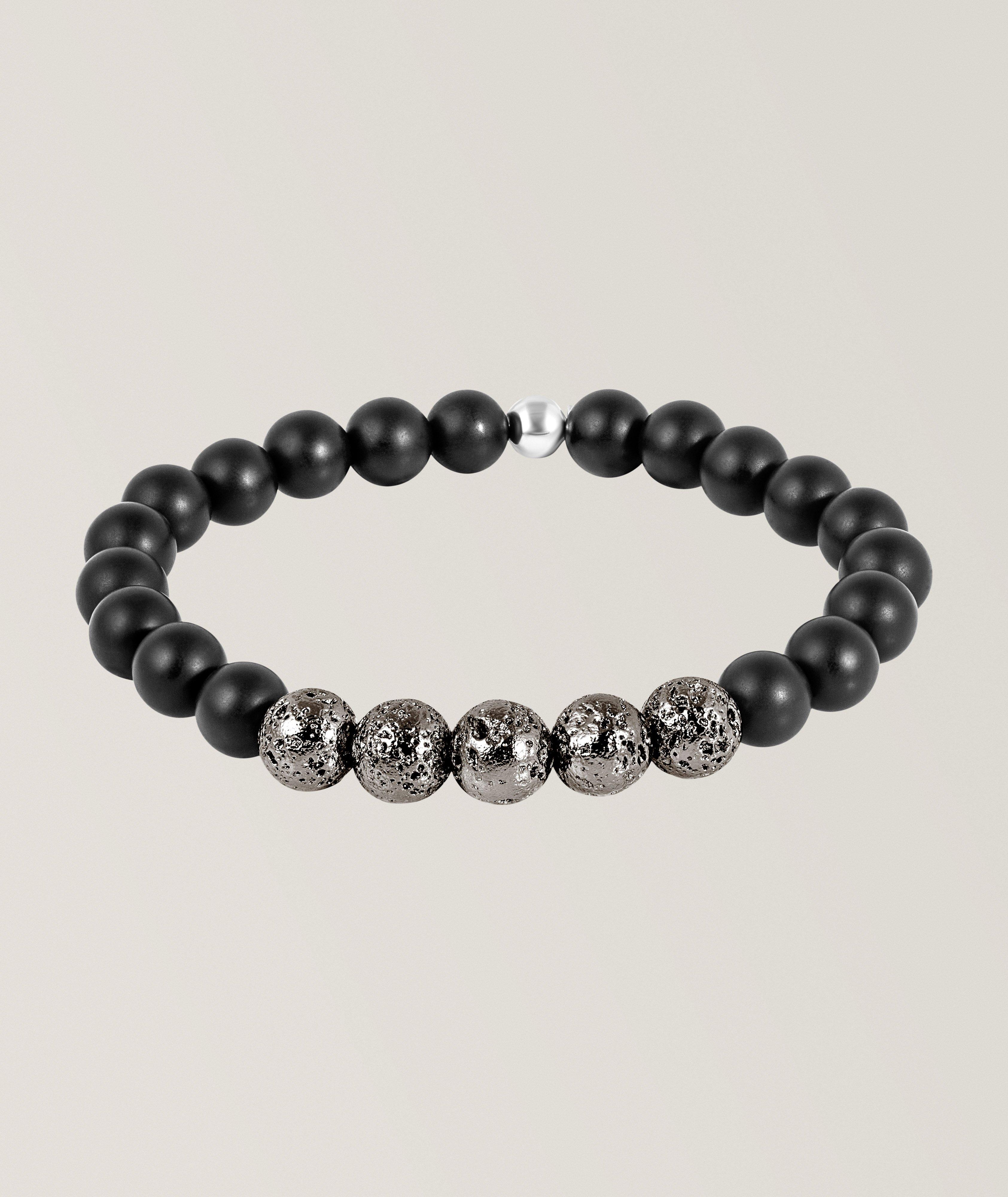 Vesuvius Agate & Lava Bead Bracelet image 0