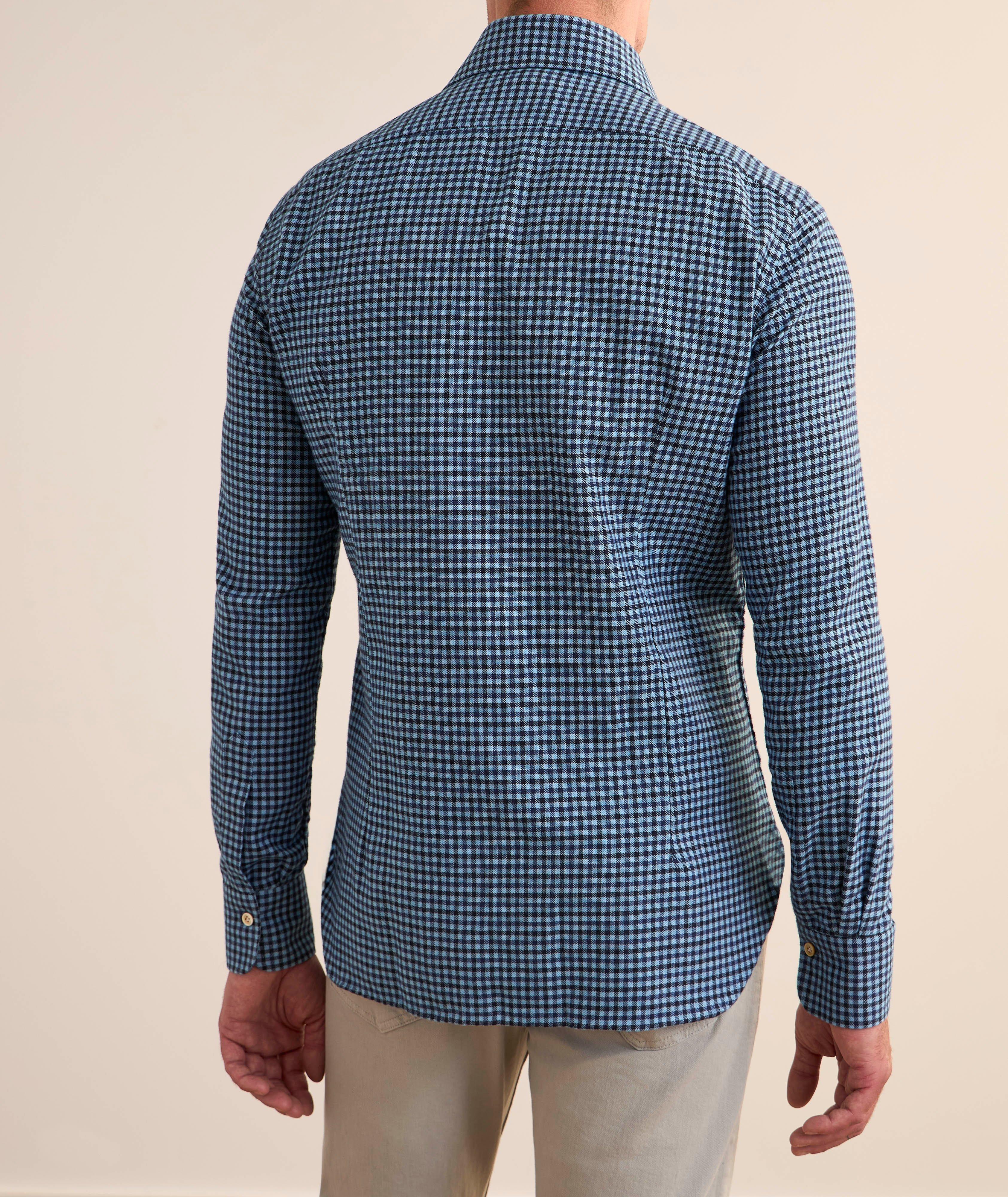 Gingham Check Brushed Cotton Shirt  image 2