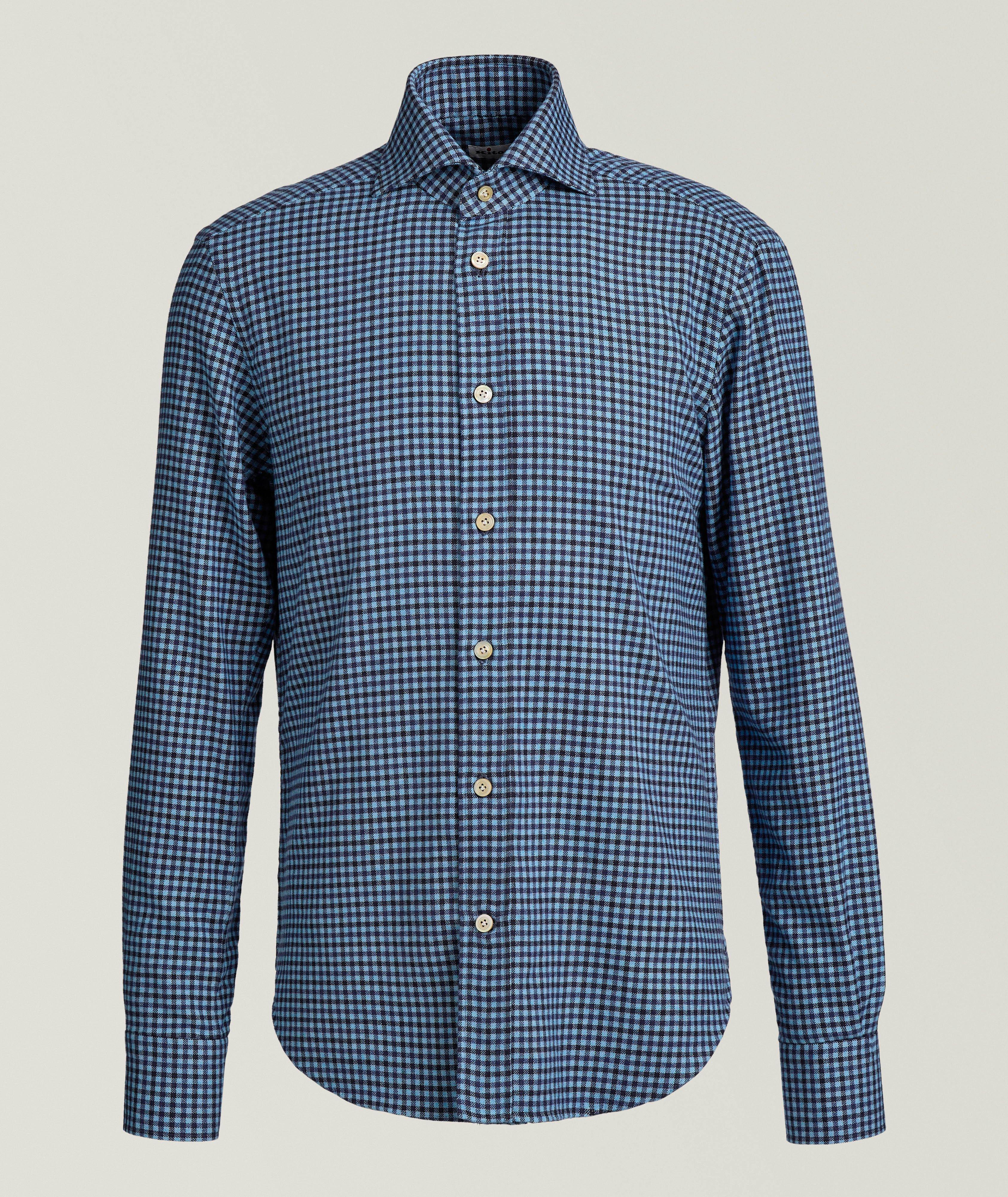 Chemise en coton brossé à carreaux vichy image 0