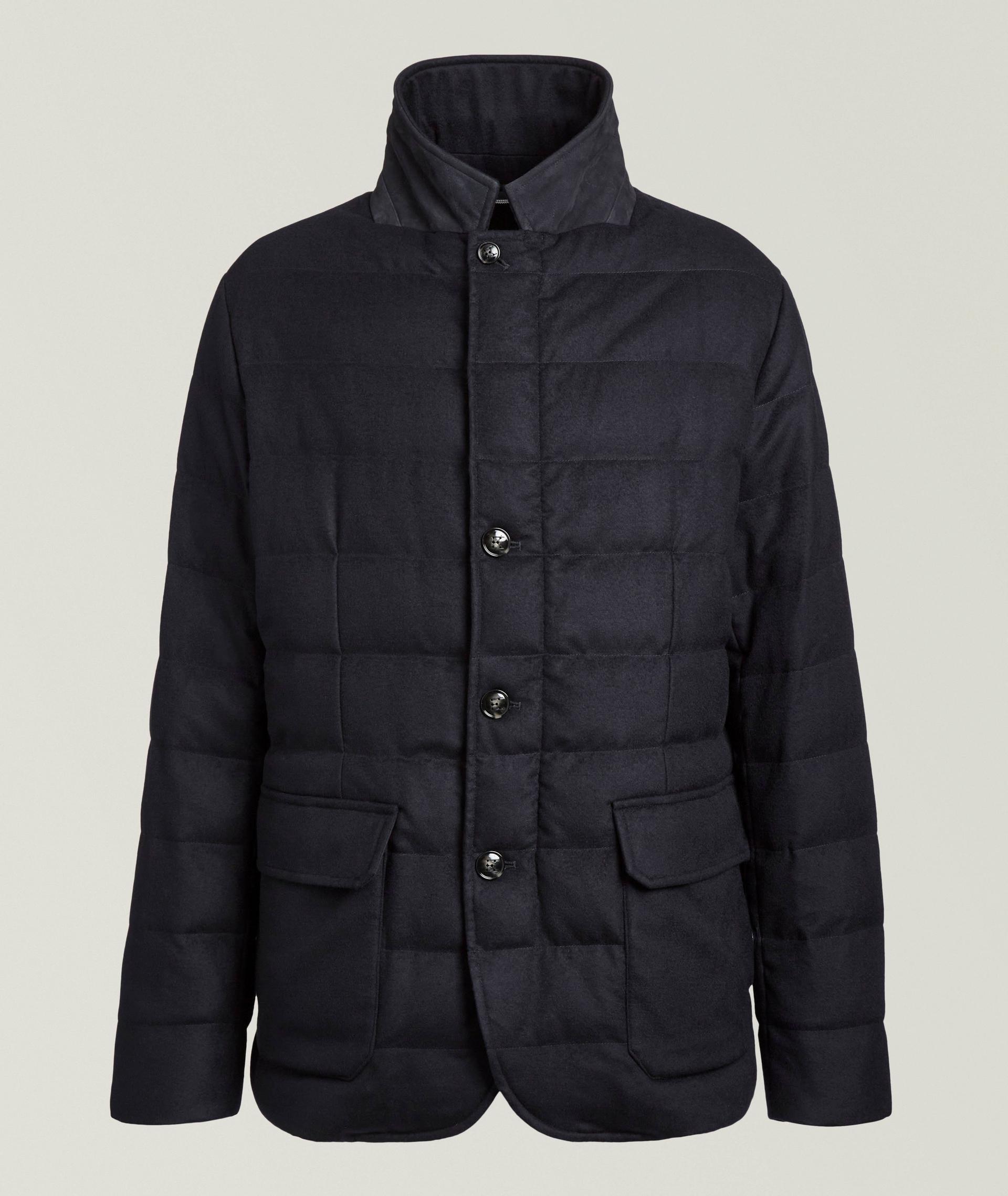 Cashmere-Blend Puffer Coat image 0