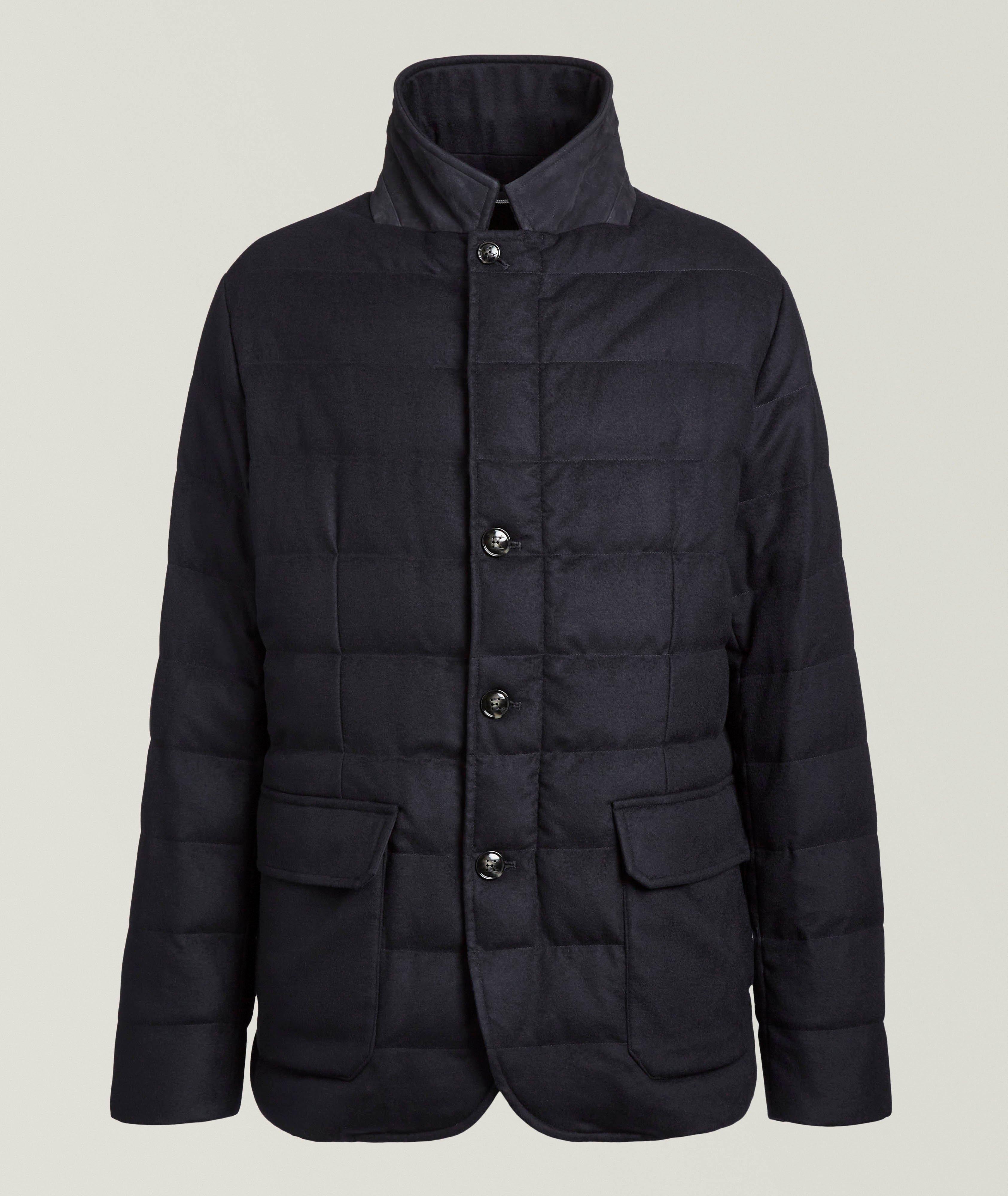 Cashmere-Blend Puffer Coat image 0