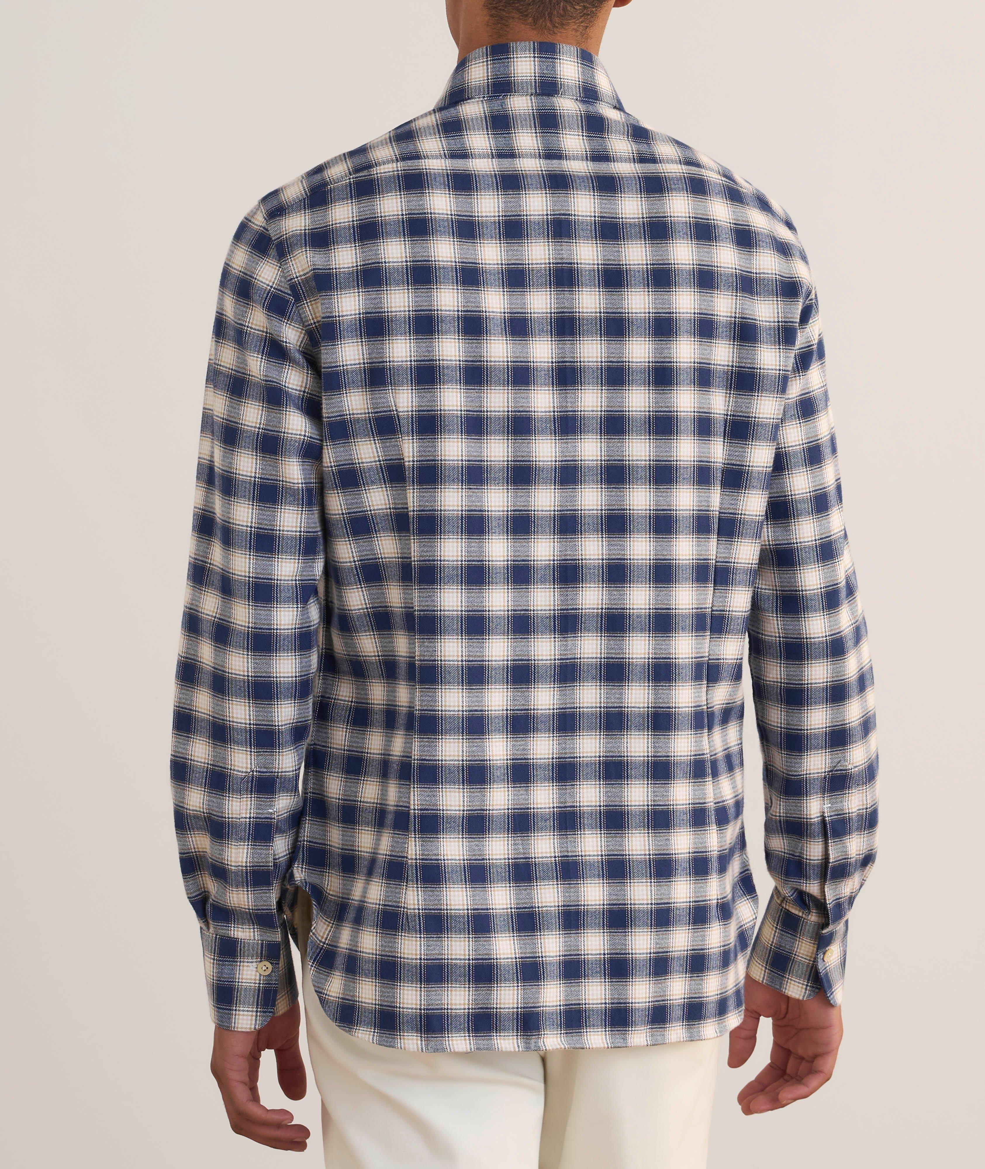 Checked Brushed Cotton Shirt image 2