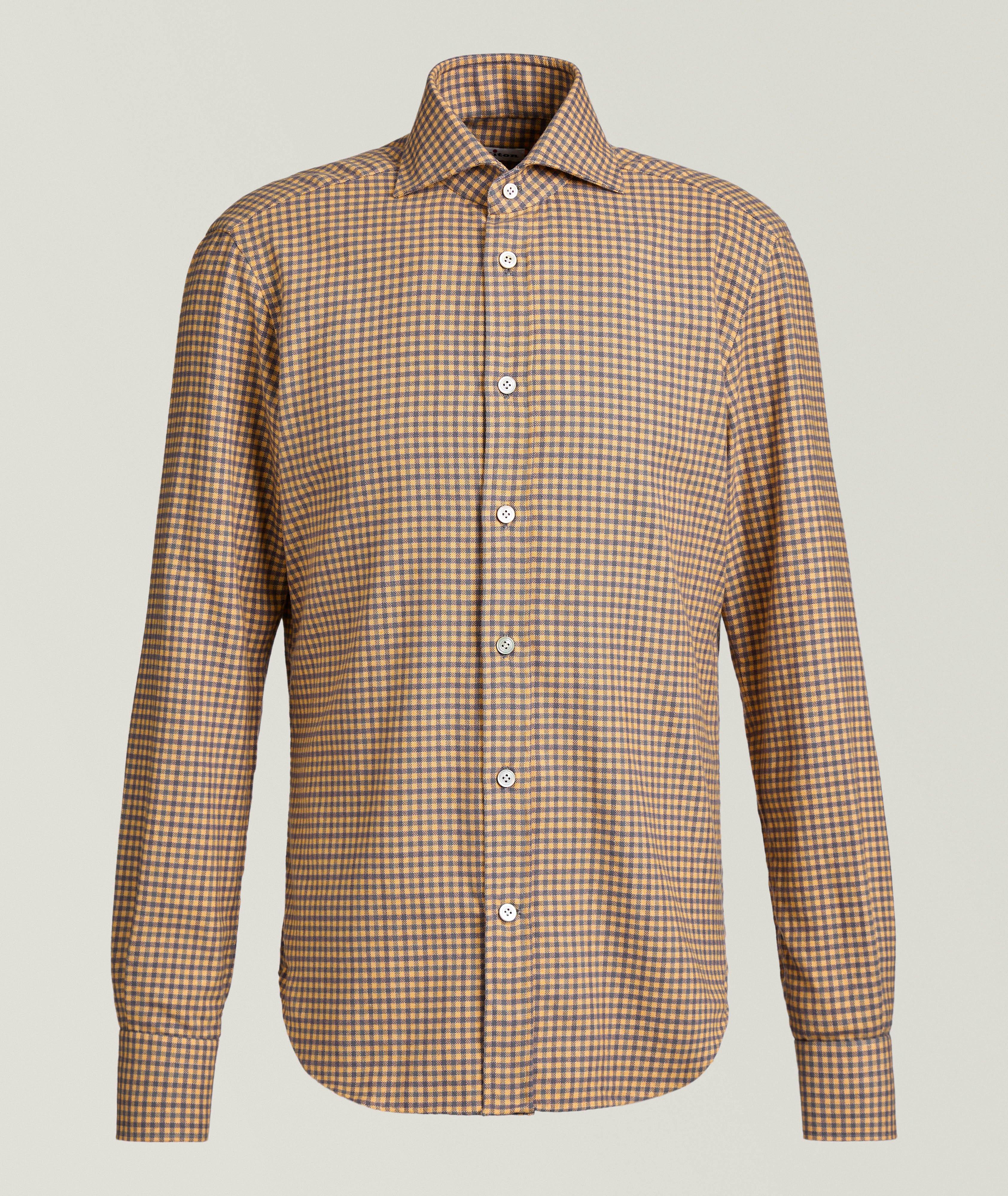 Gingham Check Brushed Cotton Shirt  image 0