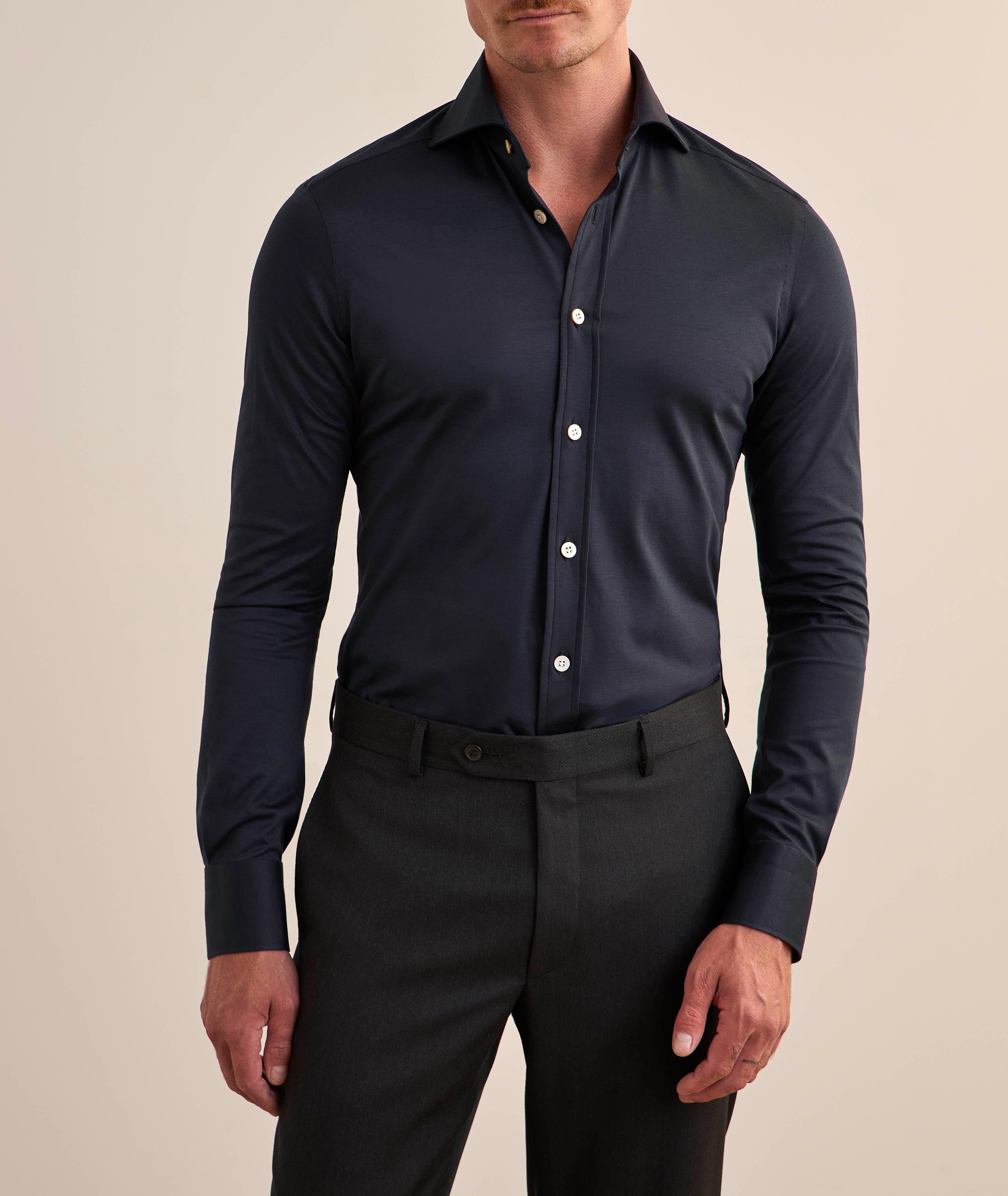 Solid Cotton Jersey Shirt  image 1