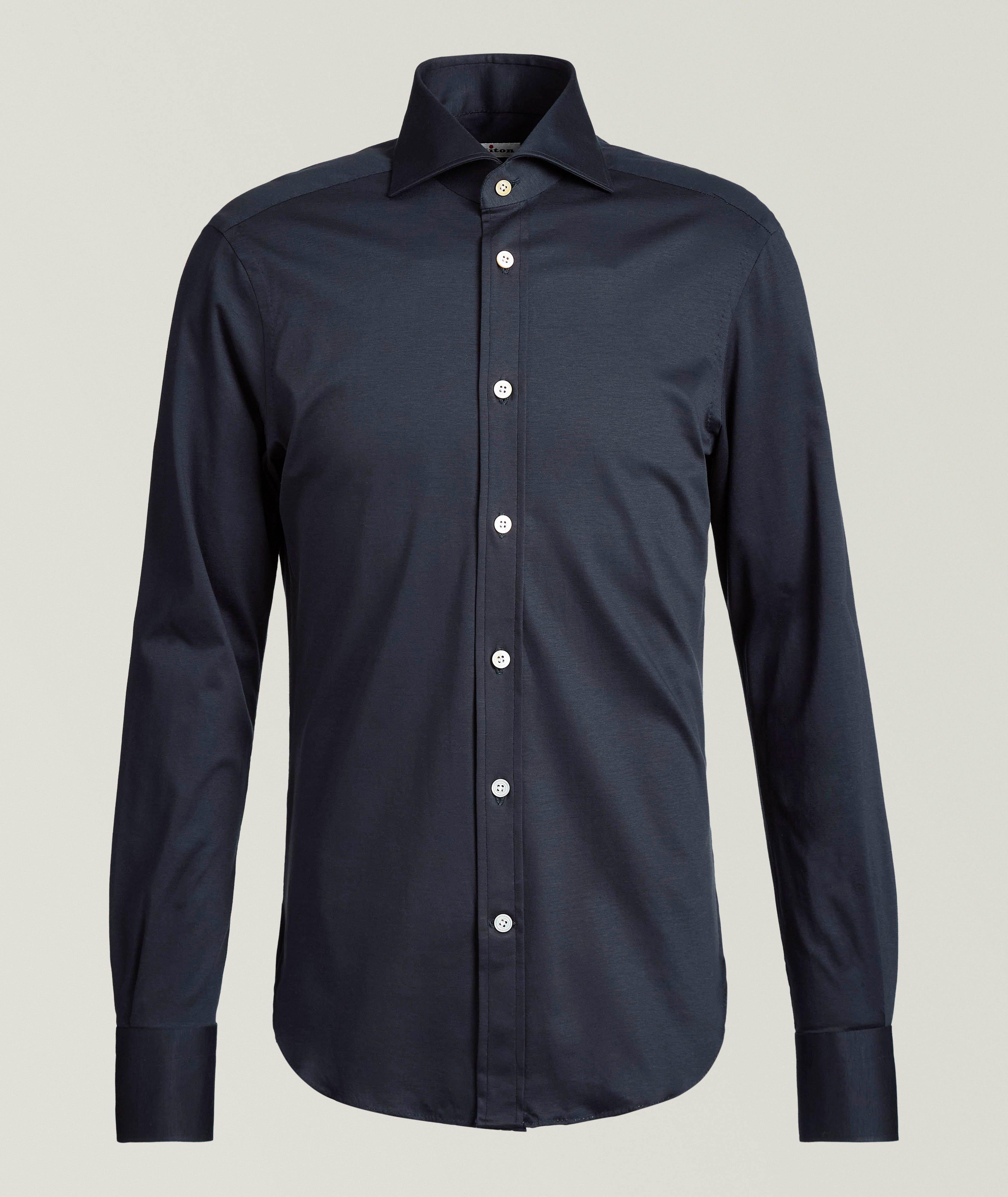 Solid Cotton Jersey Shirt  image 0